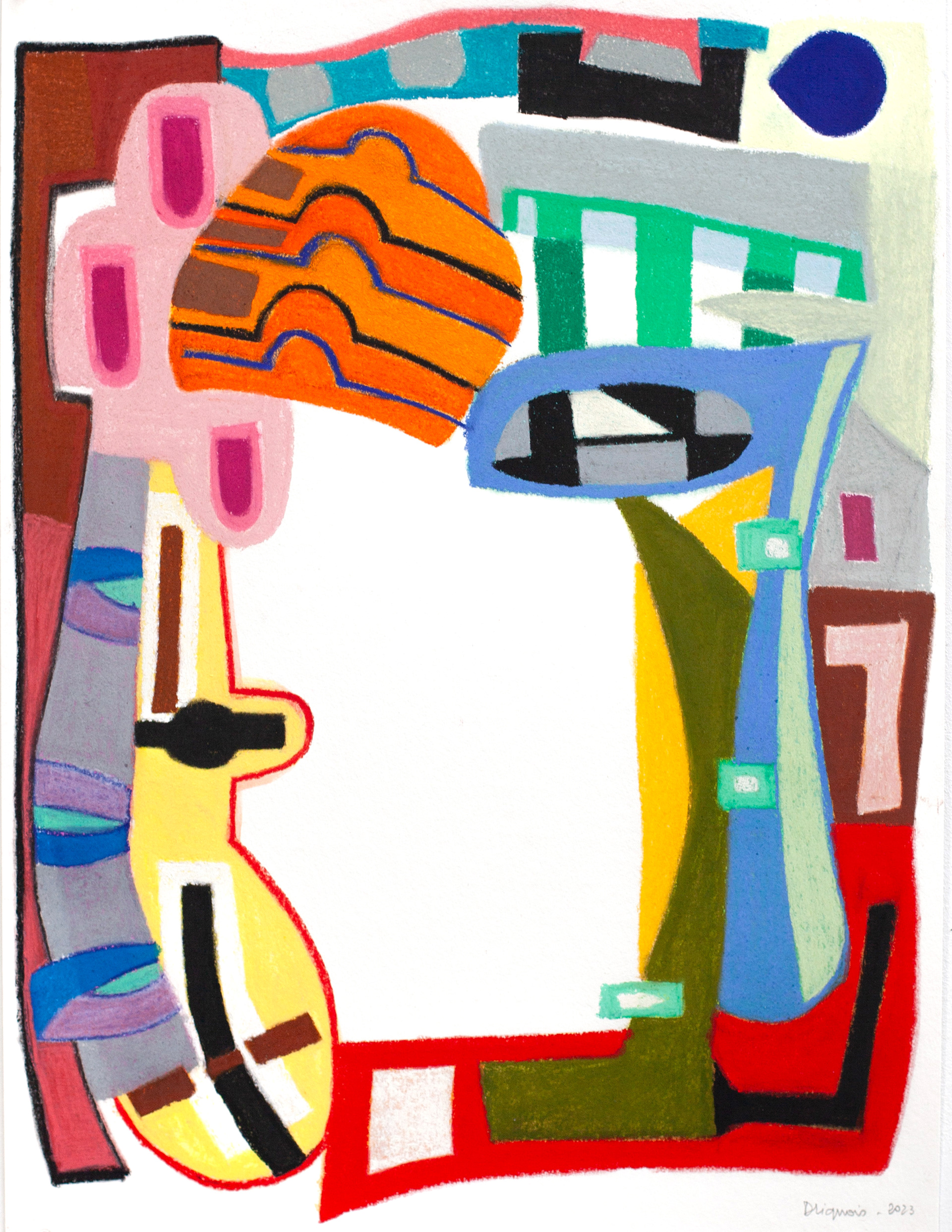 Pastel sur papier, 48 x 36 cm, 2023