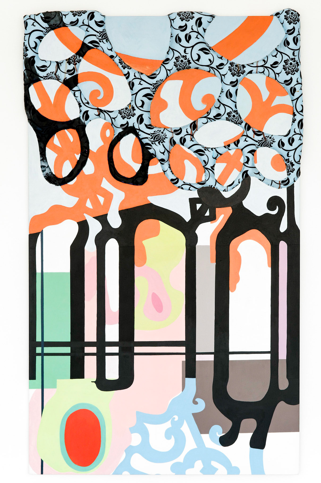 Conflicto barroco, 2011, acrylique sur toile, 2011