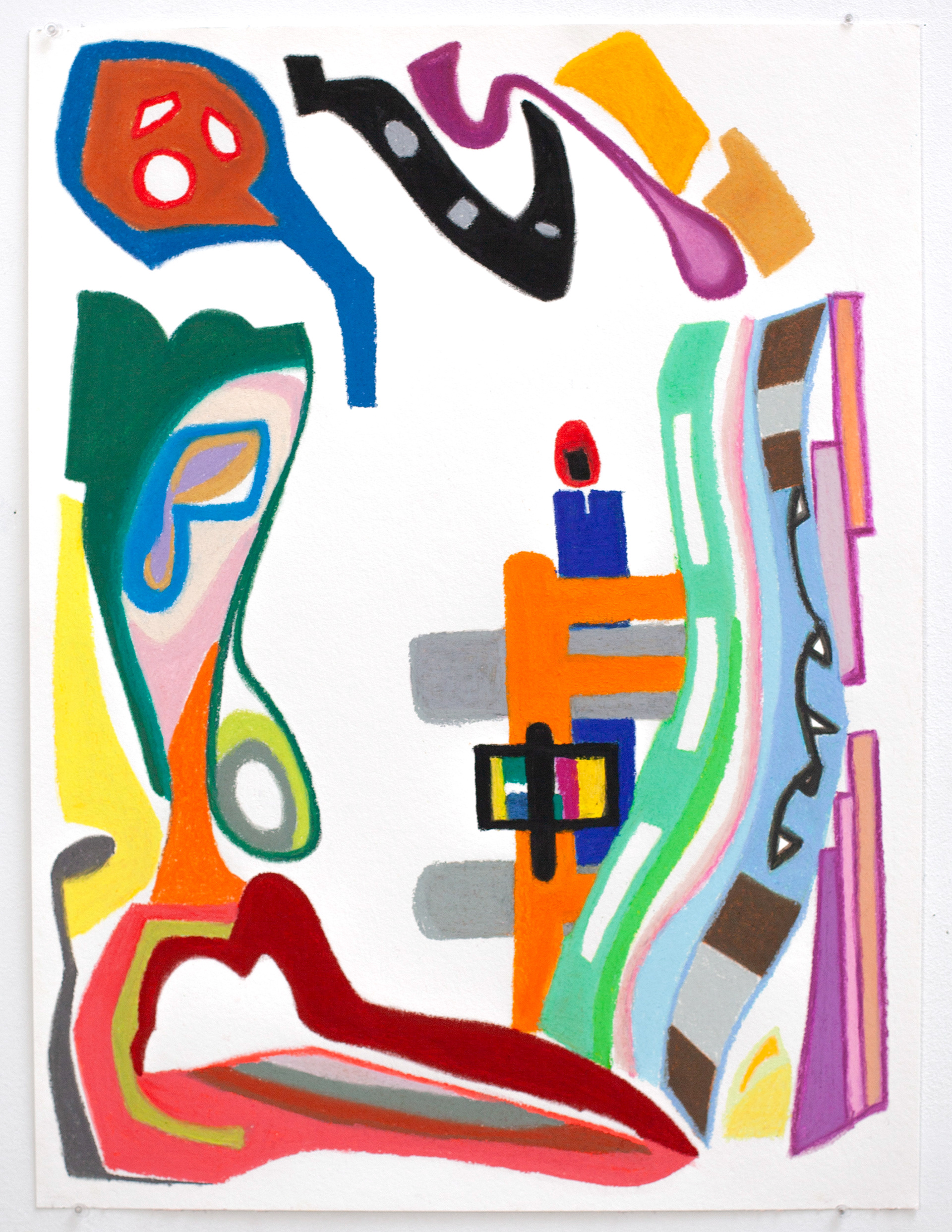 Pastel sur papier, 48 x 36 cm, 2023
