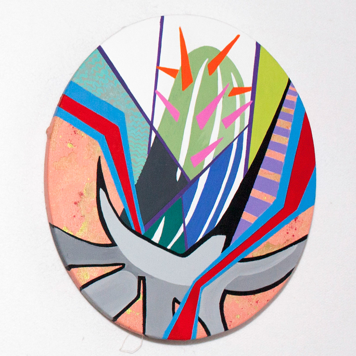 Parfum d'épine n°3, 2017 acrylique sur toile, 27 x 22 cm 