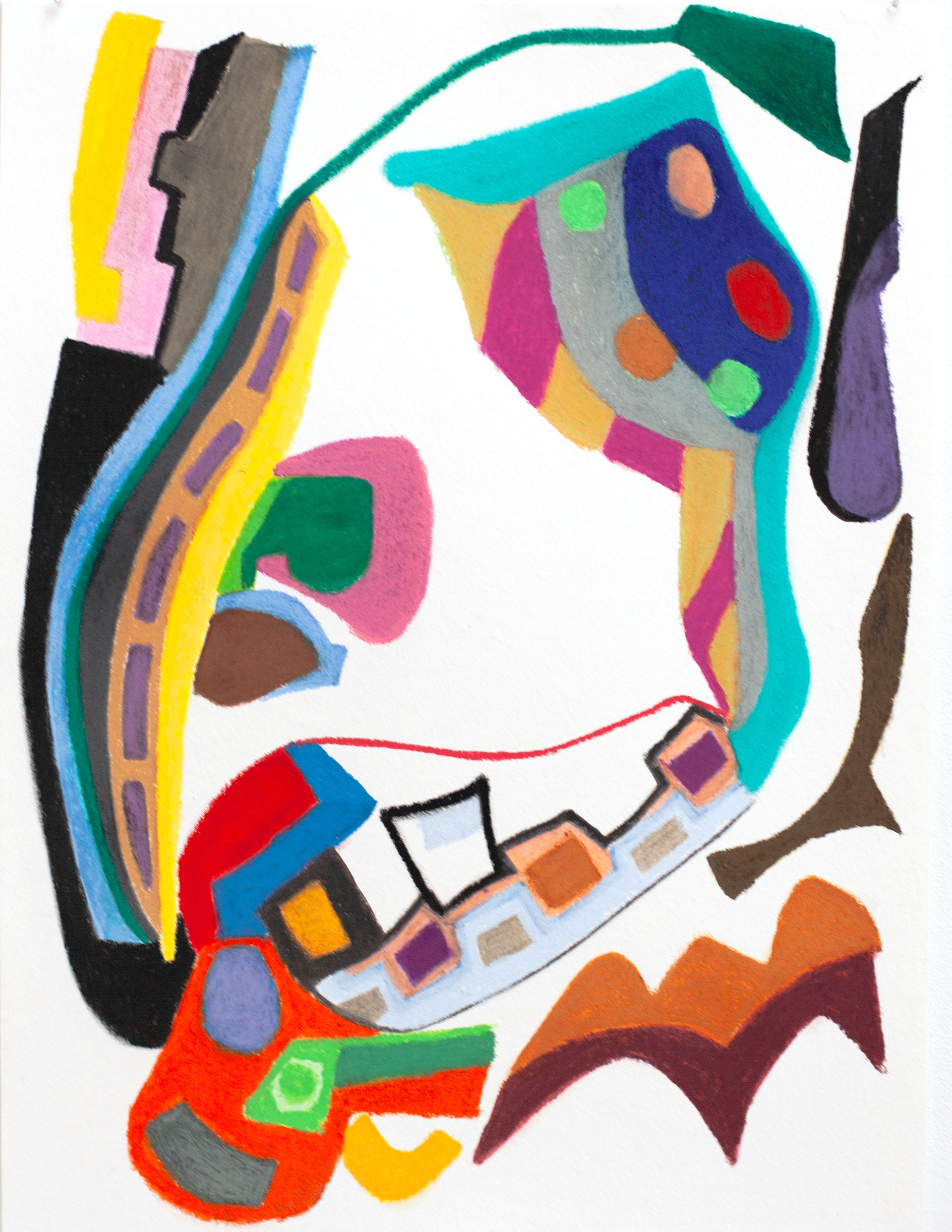 Pastel sur papier, 48 x 36 cm, 2023