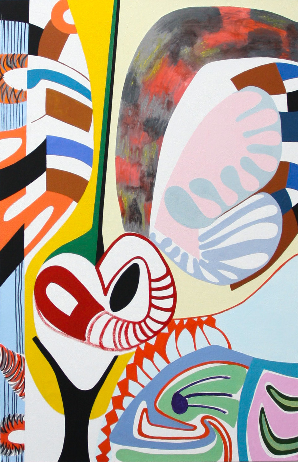 Oiseau de Feu, 2019, acrylique sur toile, 100 x 65 cm