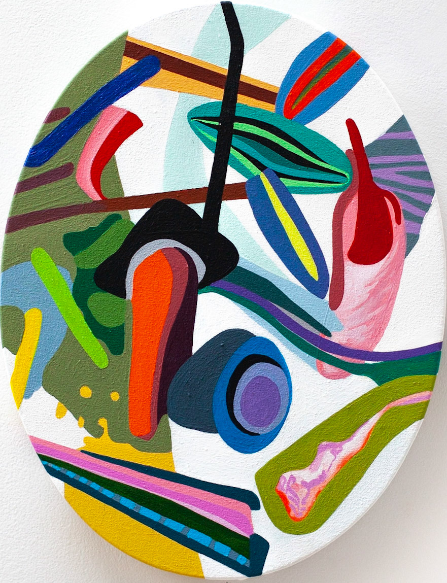 Structure du chaos 6, 2022, acrylique sur toile, 35 x 27 cm