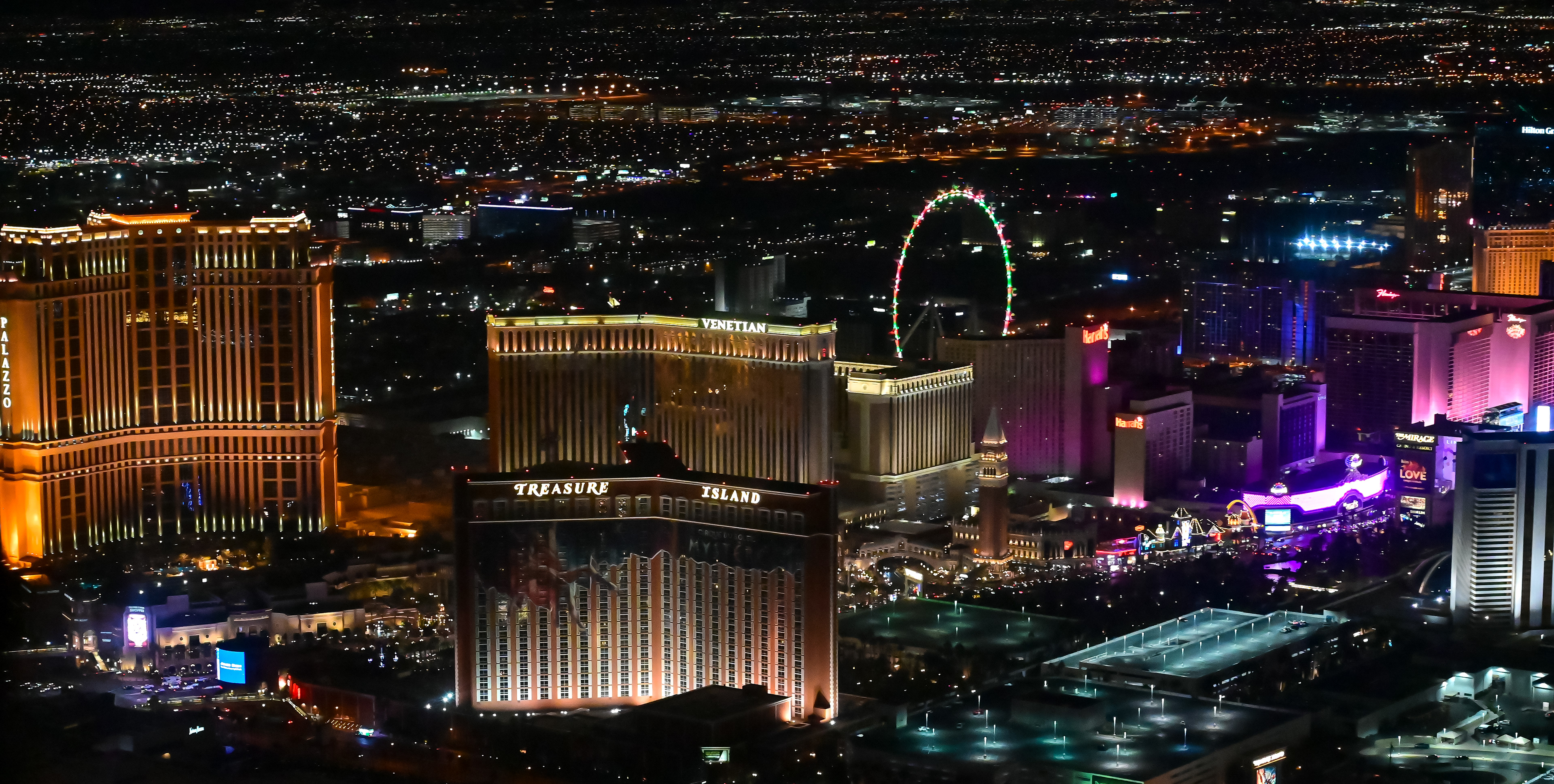 Aerial Las Vegas Strip
