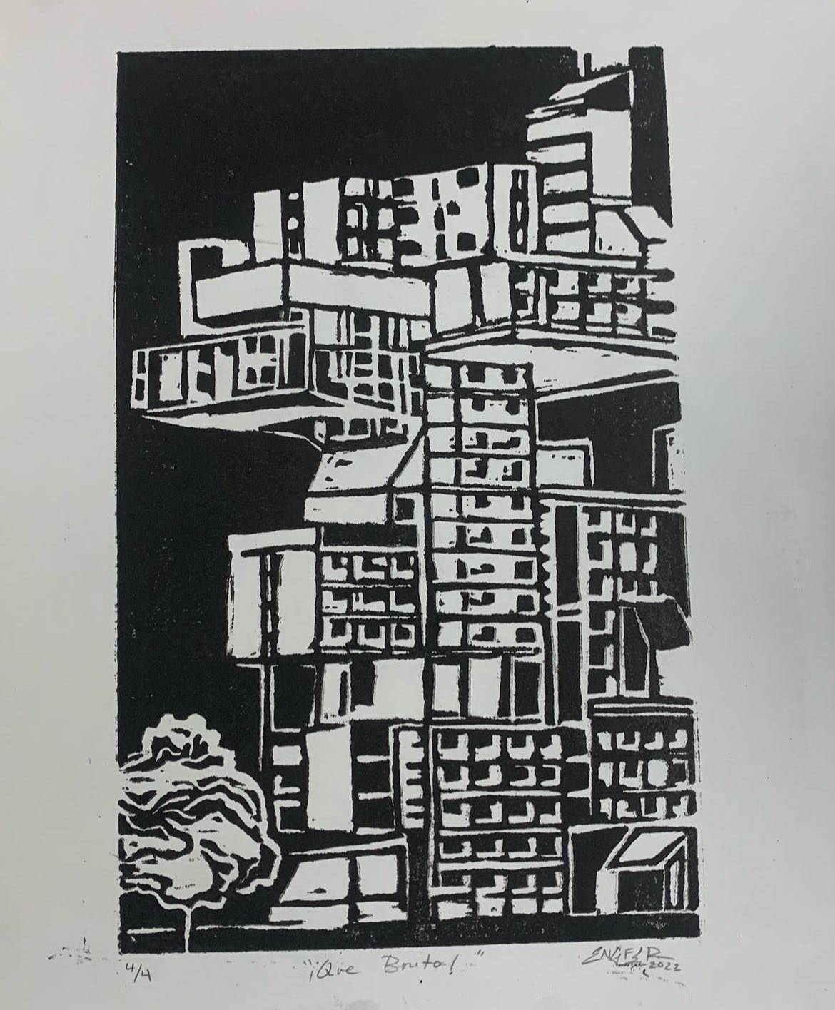 "Que Bruto!" 11x14 Ink on Paper