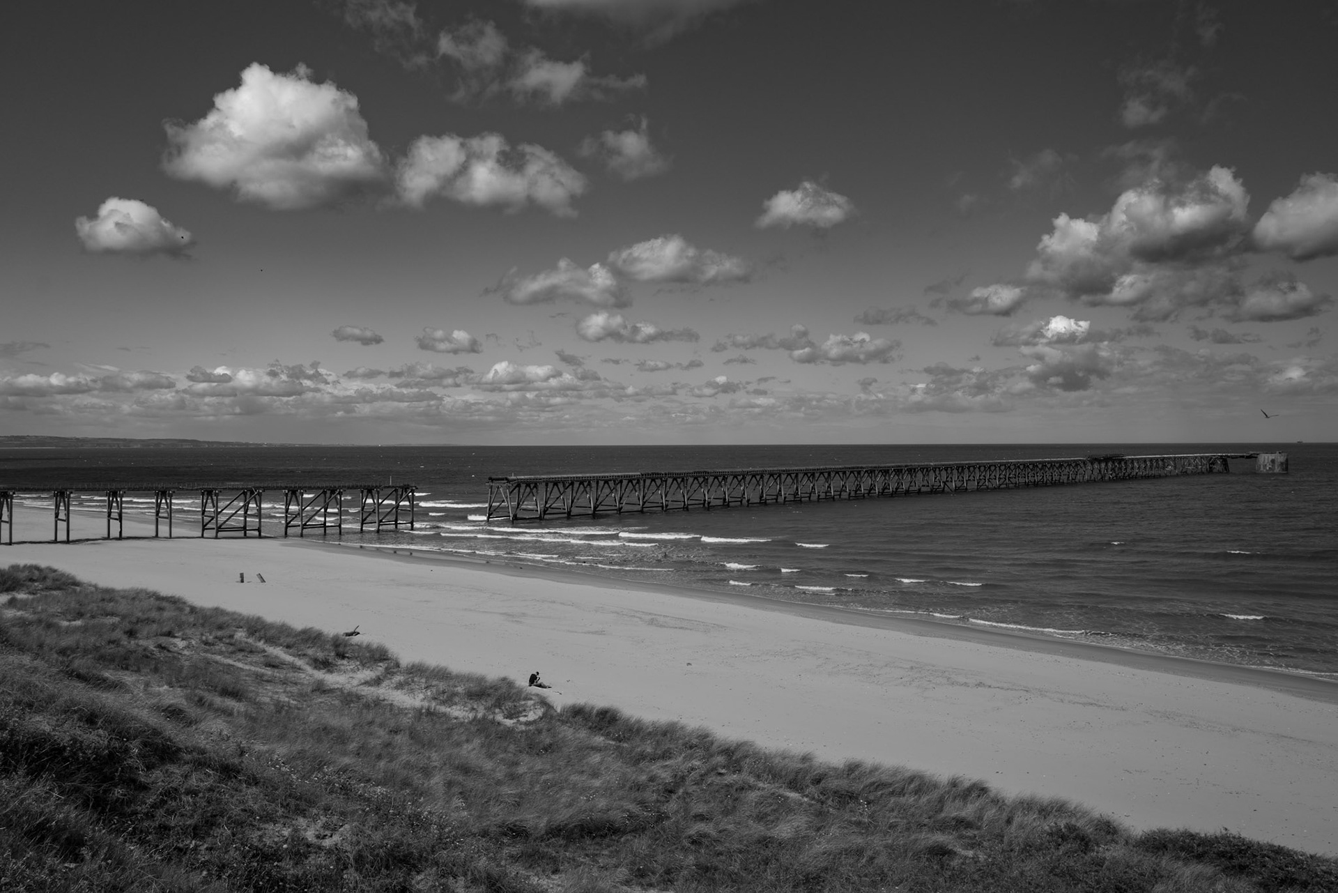 Hartlepool Beach UK | Leica Q2 Monochrome