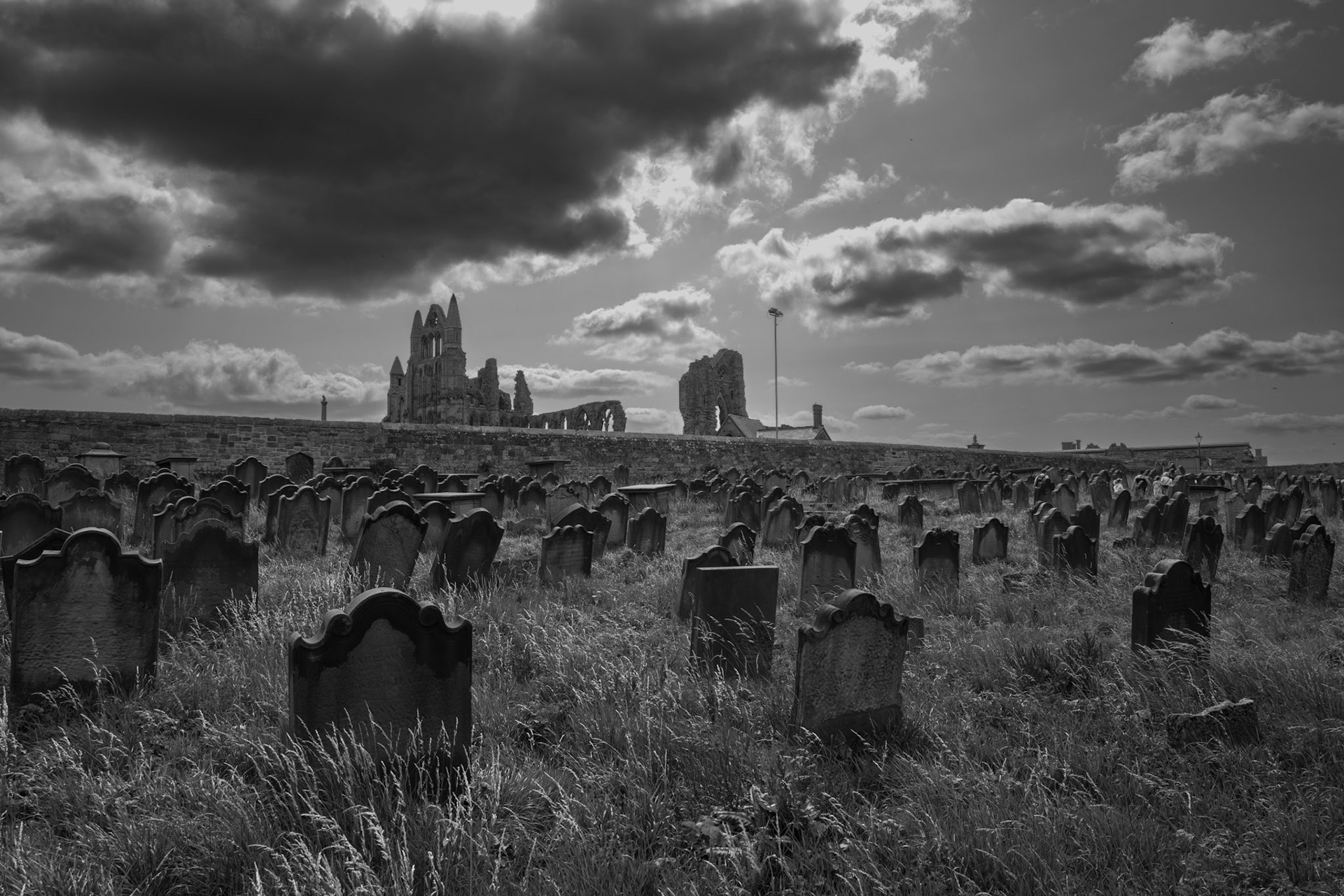 Whitby Abbey Cemetery | Leica Q2 Monochrome