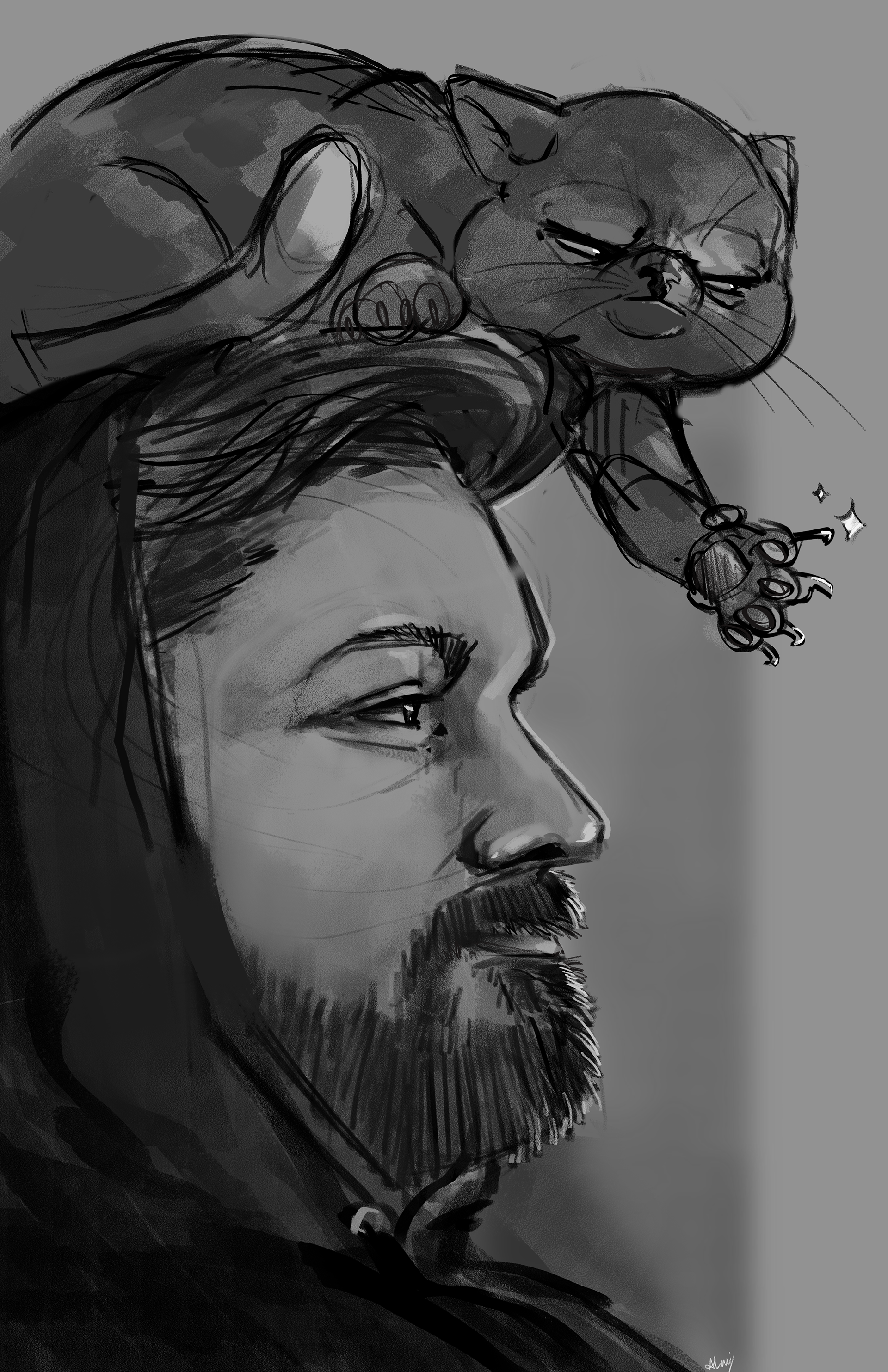 Tyler and Kali Sketch