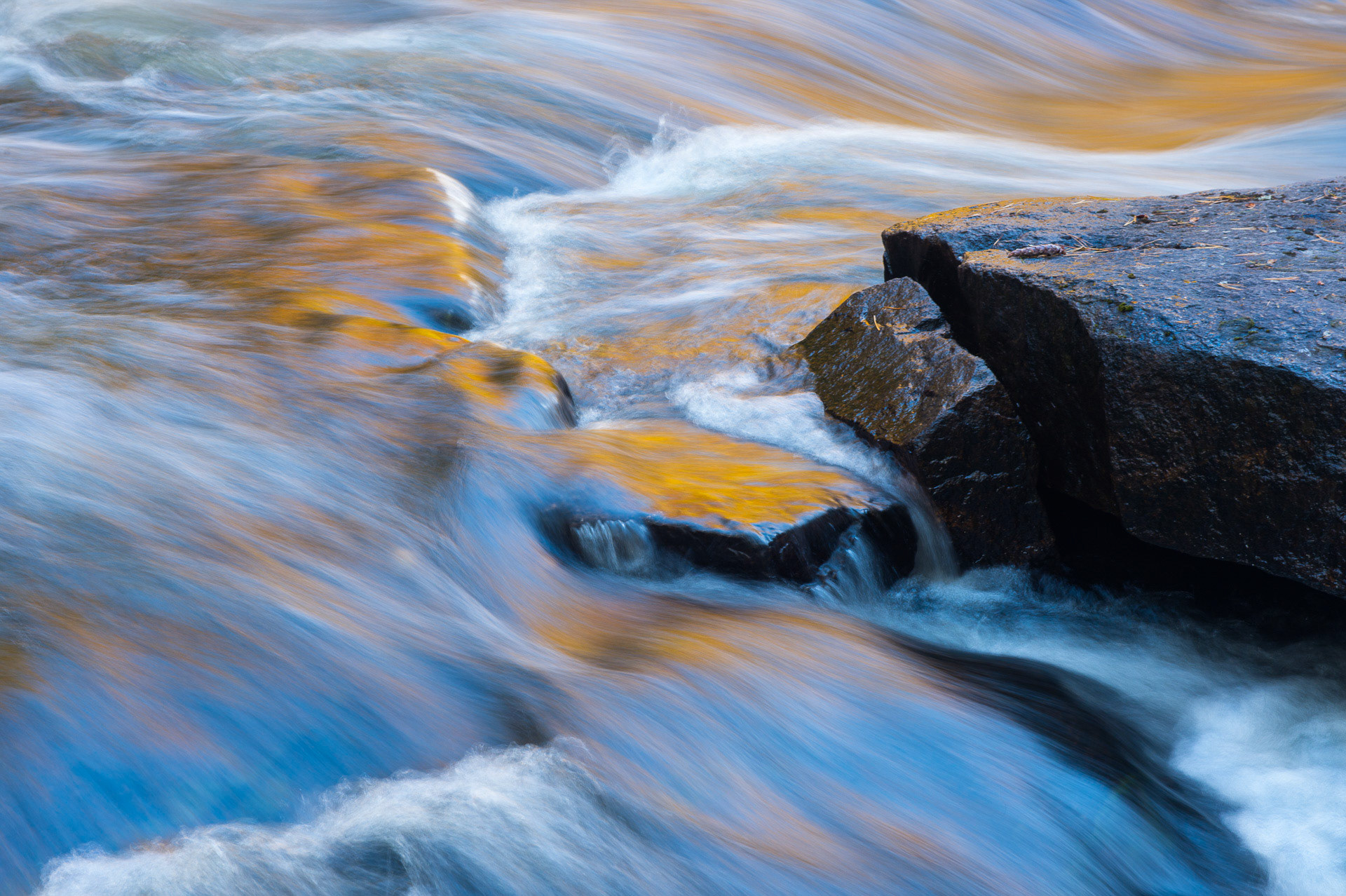 30 September 2014: Buttermilk Falls in the Adirondack Mountains, NY.