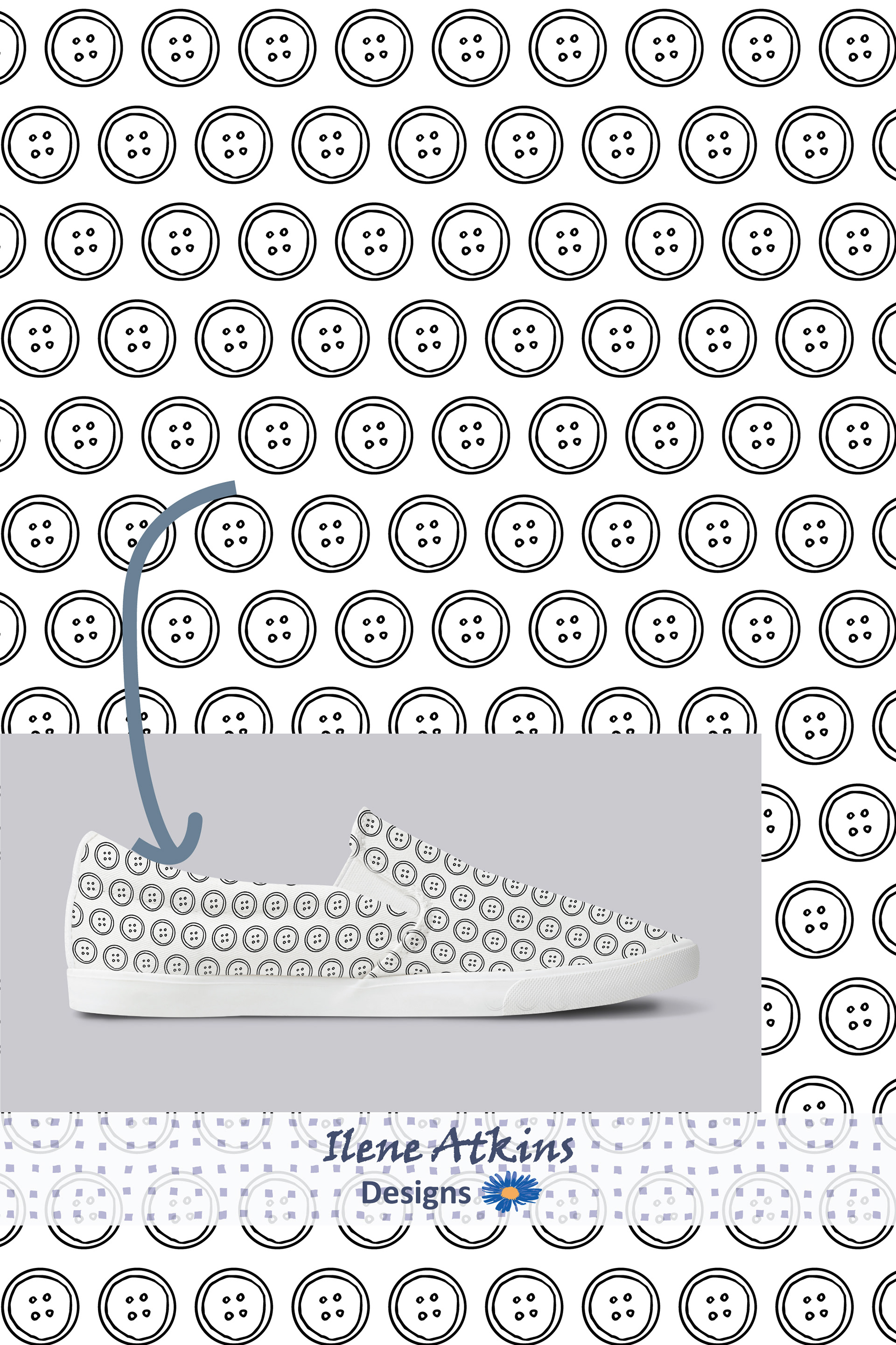 B&W Buttons Design | Patchwork Collection