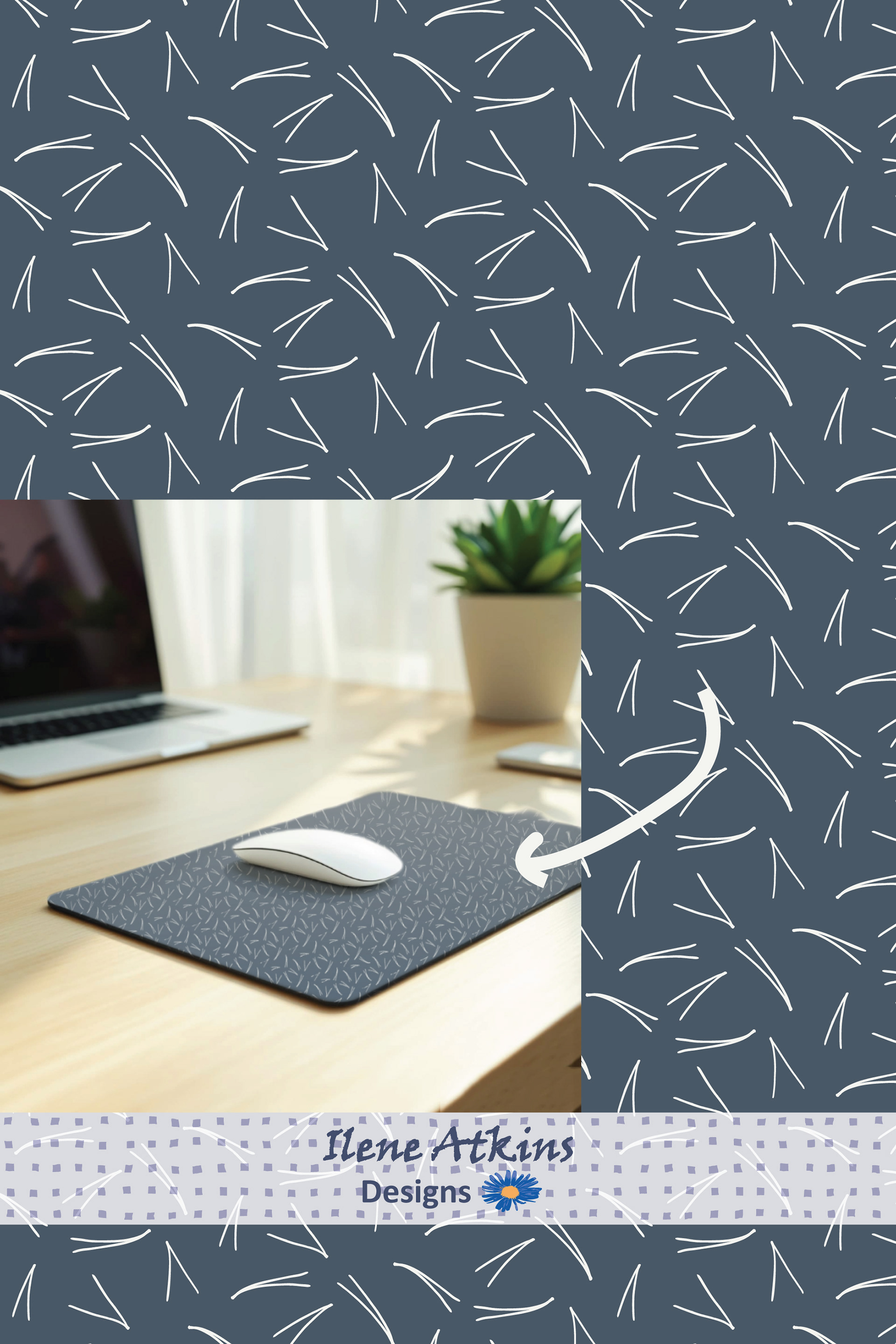 Pines in the Snow Mouse Pad | Ilene Atkins