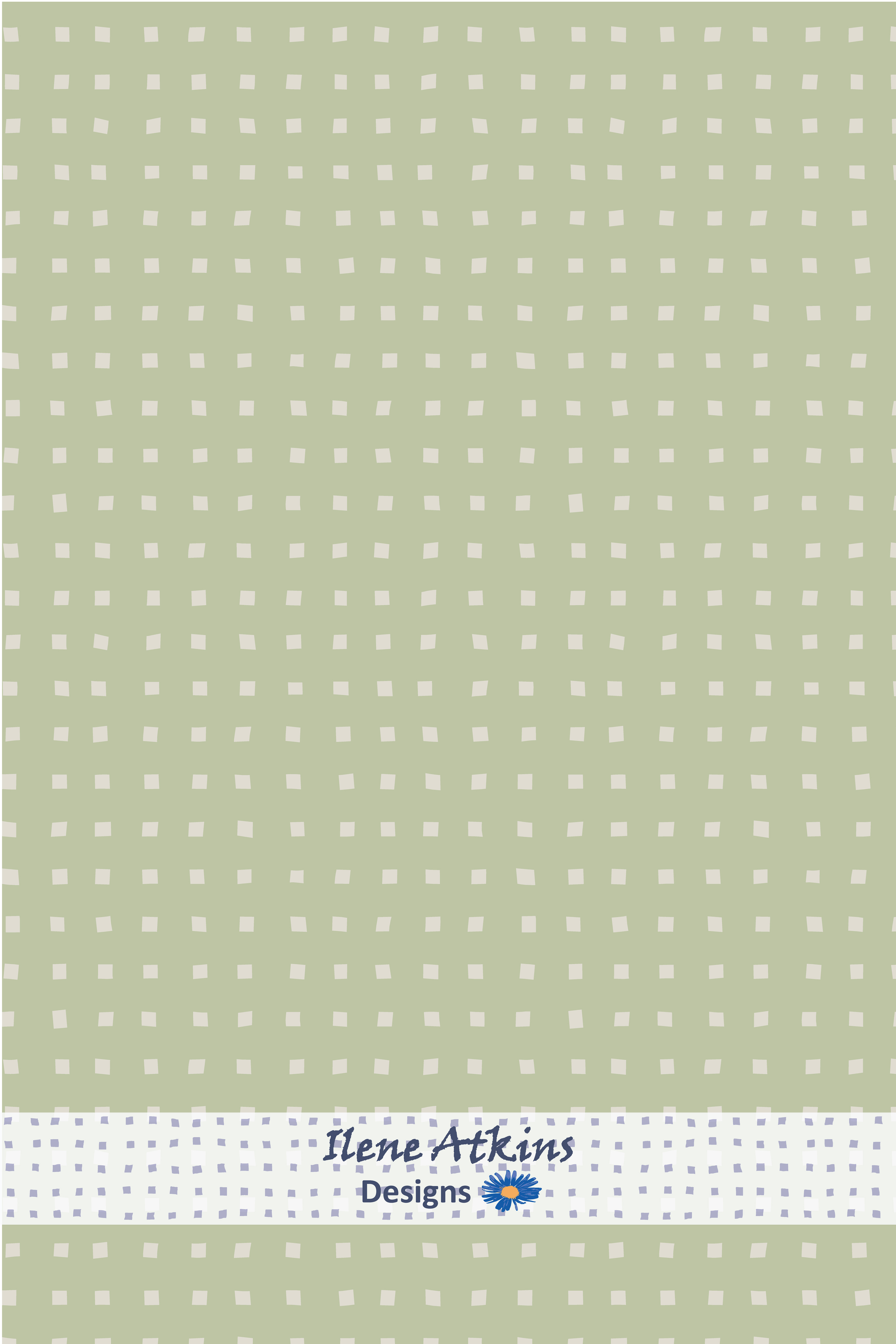 Dot Dot Dot Pattern | Sage Colourway | Sage Collection | Ilene Atkins Designs