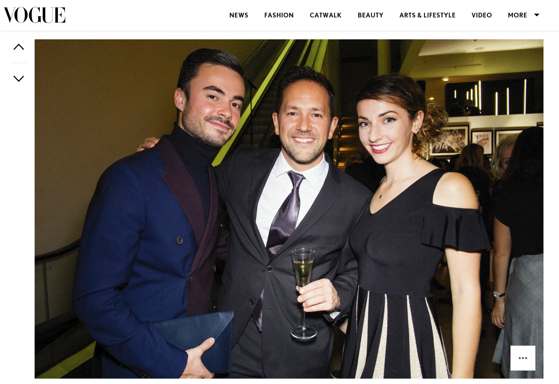 Photo taken from Vogue Website: (from left: Michiel Steur, Jose Gorbeba, Del Posner)
