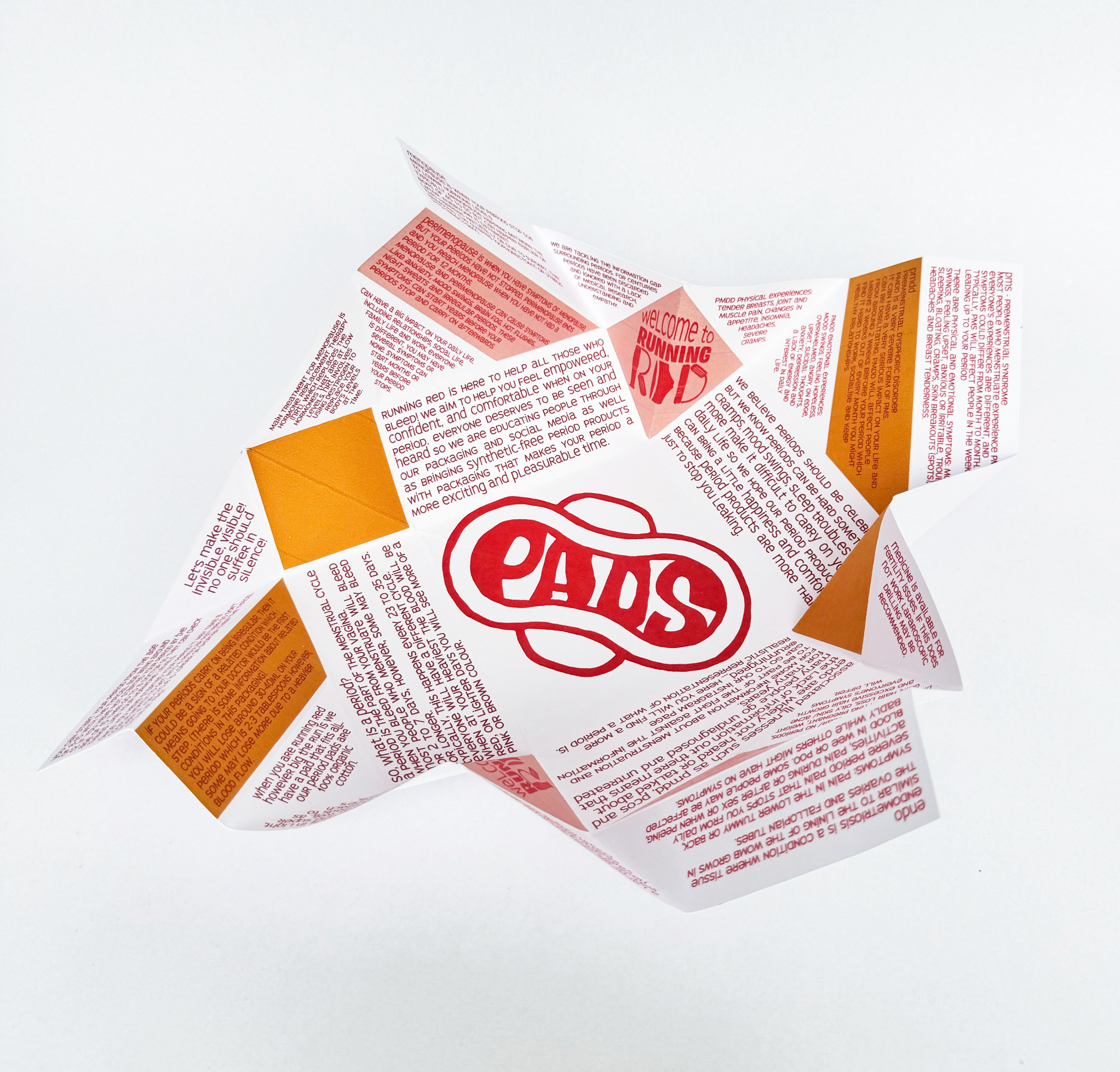 Inside of the Pads Packaging