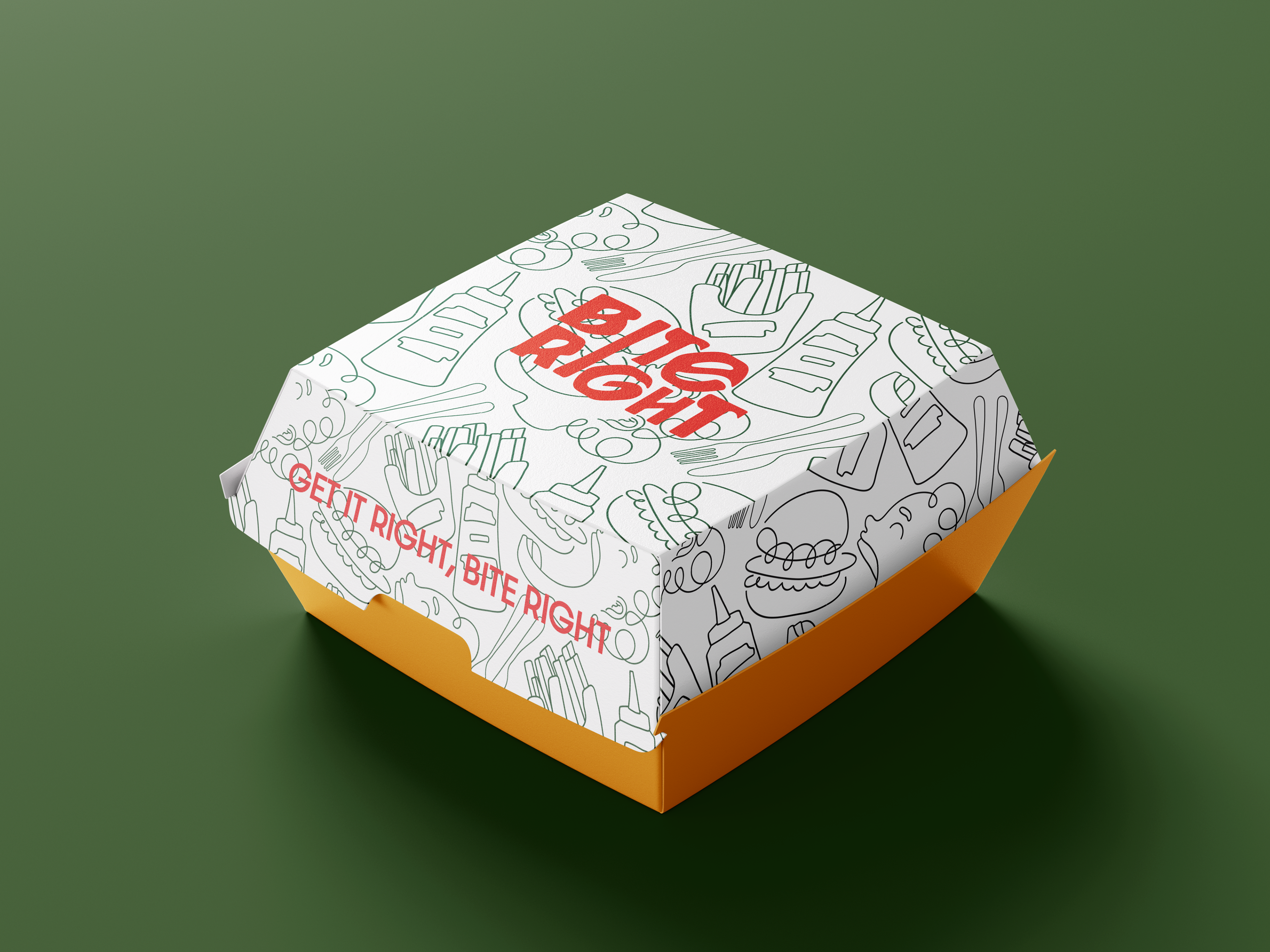 Burger Box Mock up