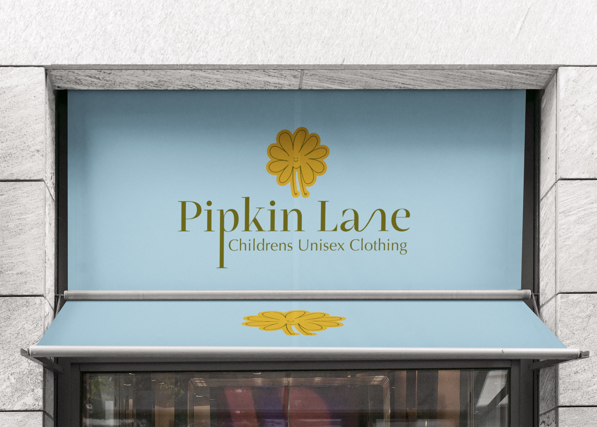 Mock up of a store front