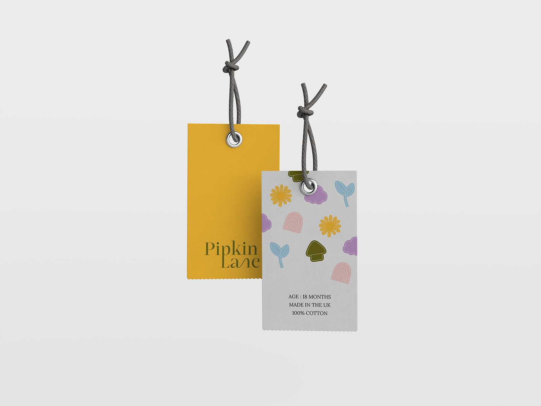 Mock up of a clothing Label