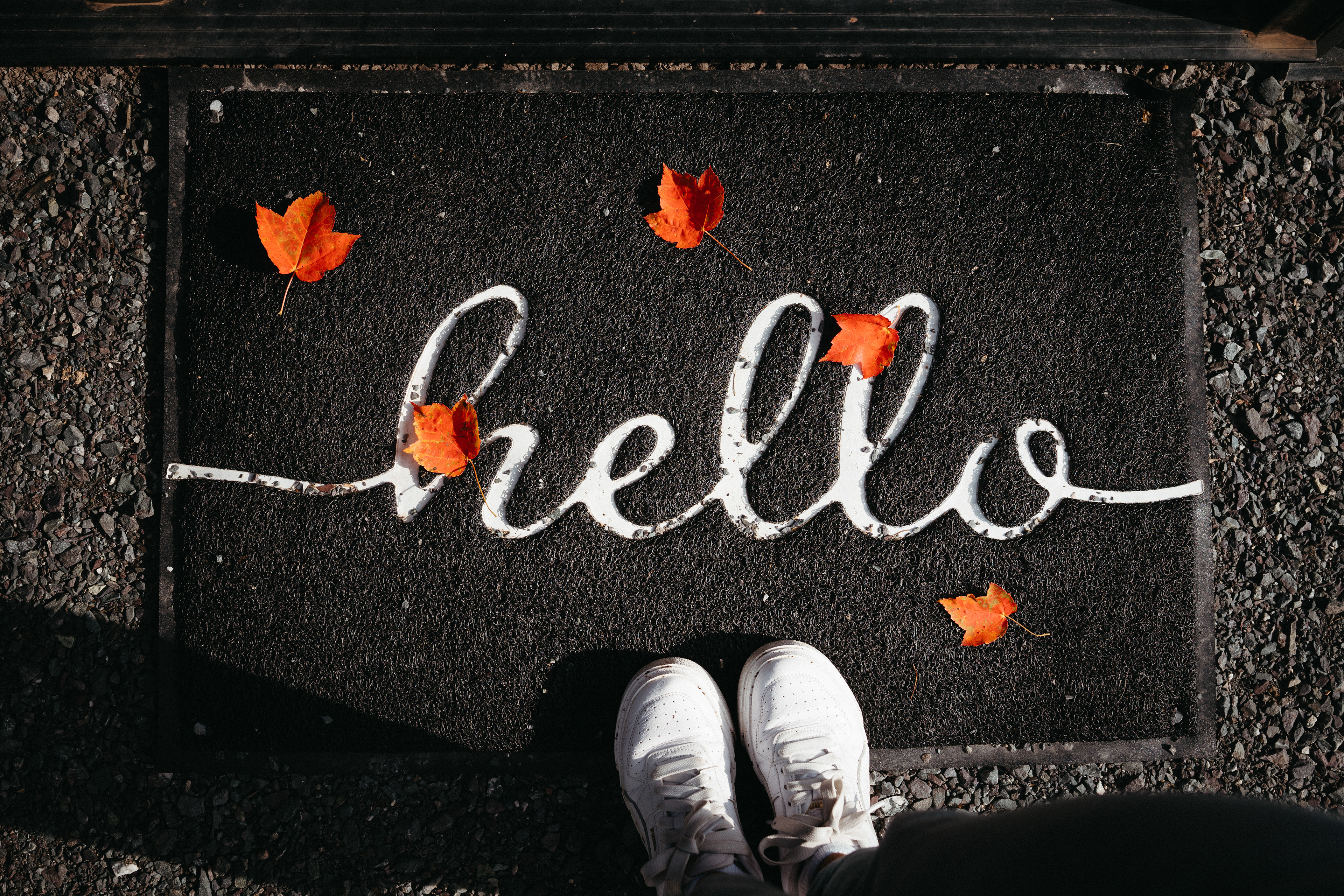 hello welcome mat to the retreat