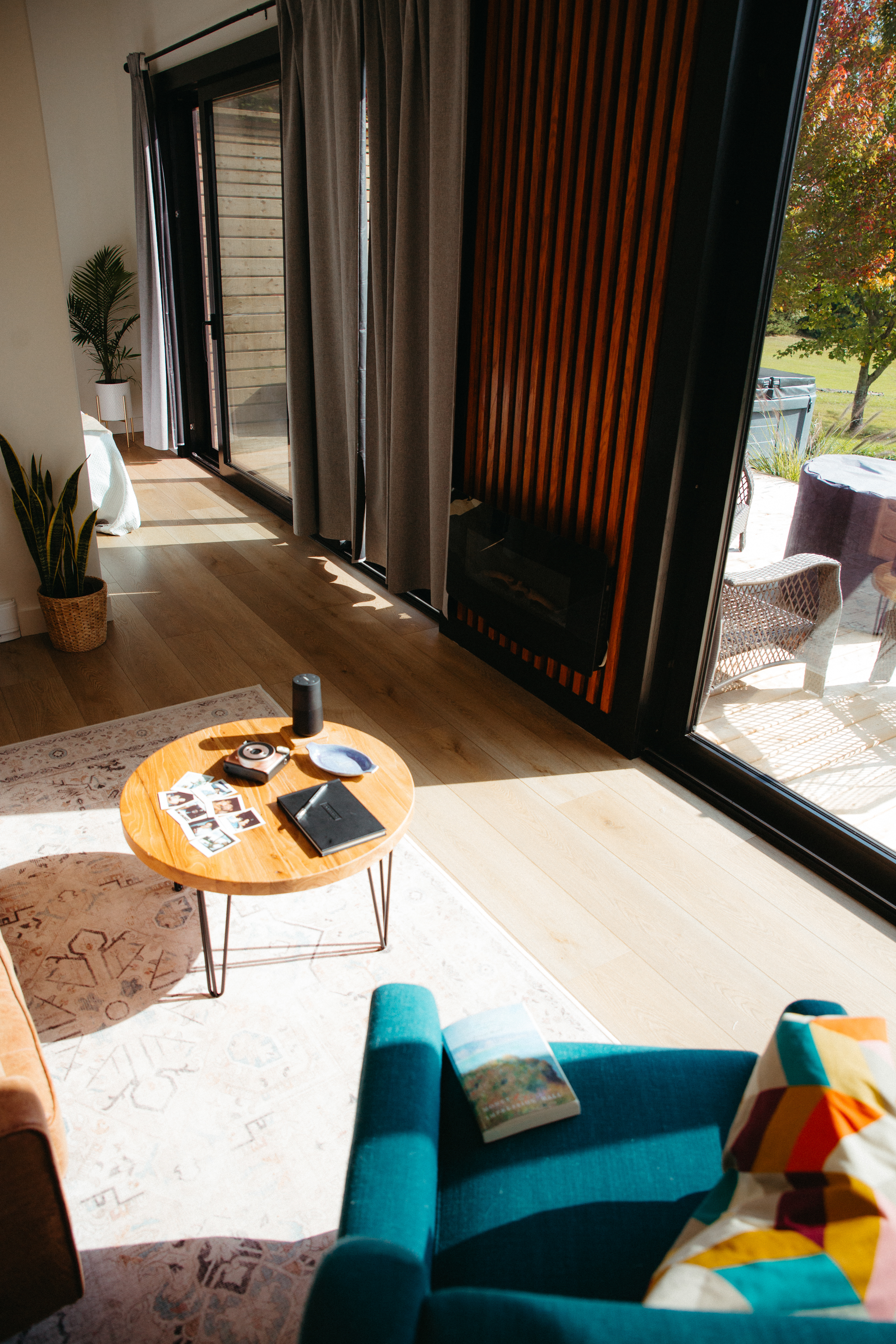 the living room area of the retreat