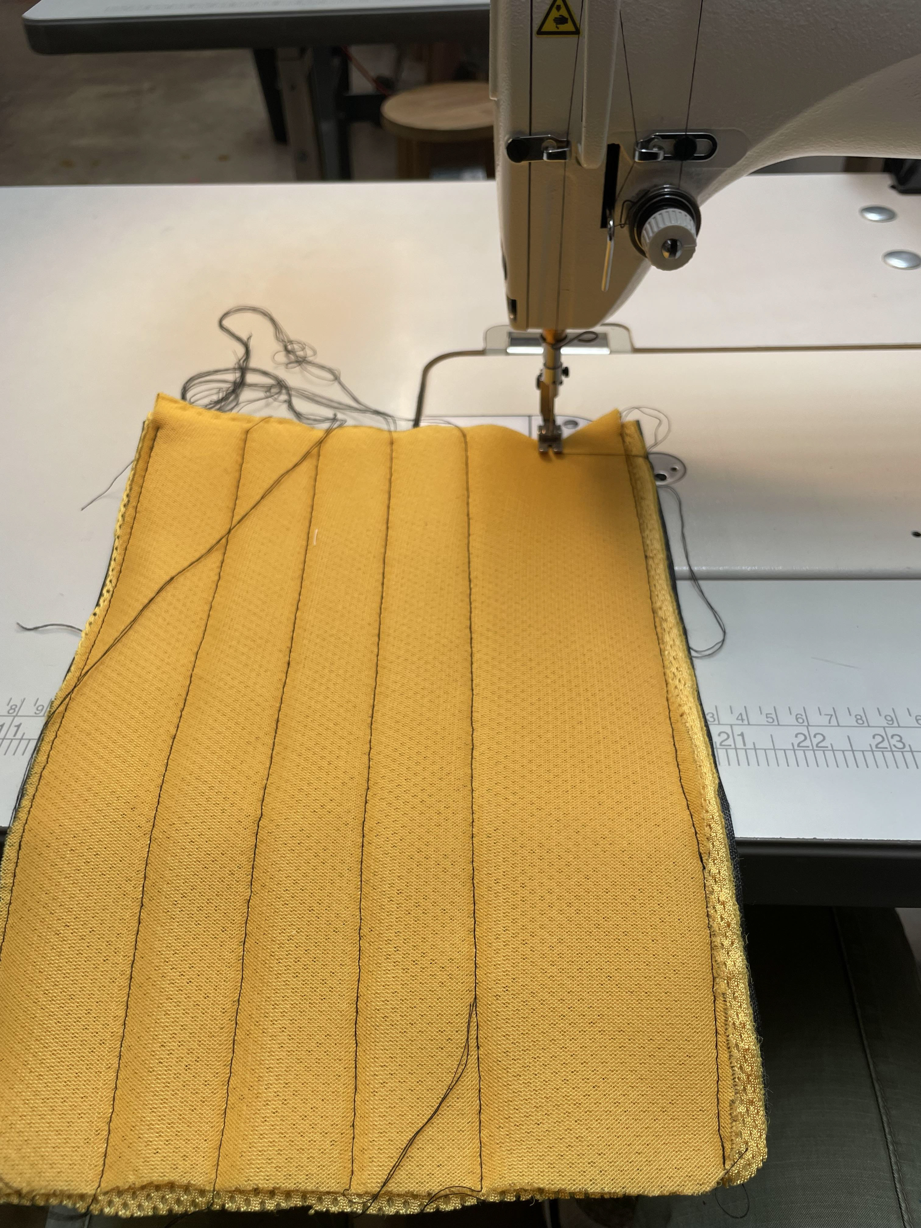 sewing in quilting lining