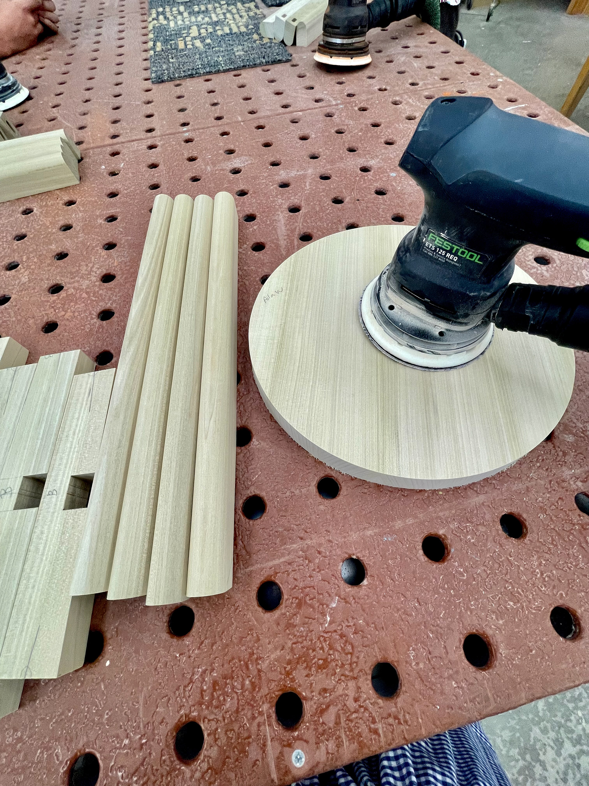 rotary sanding