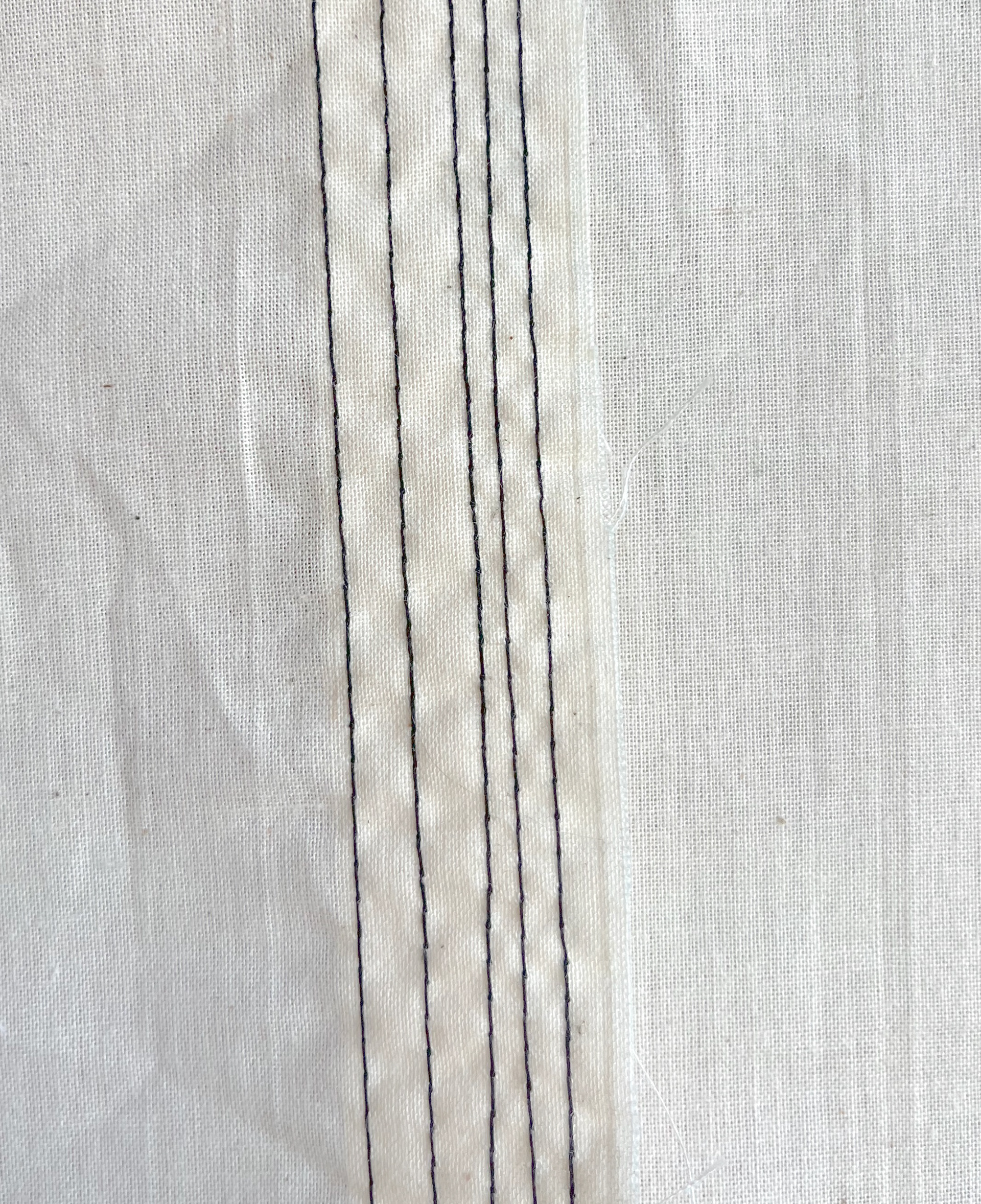 various seam allowances close up