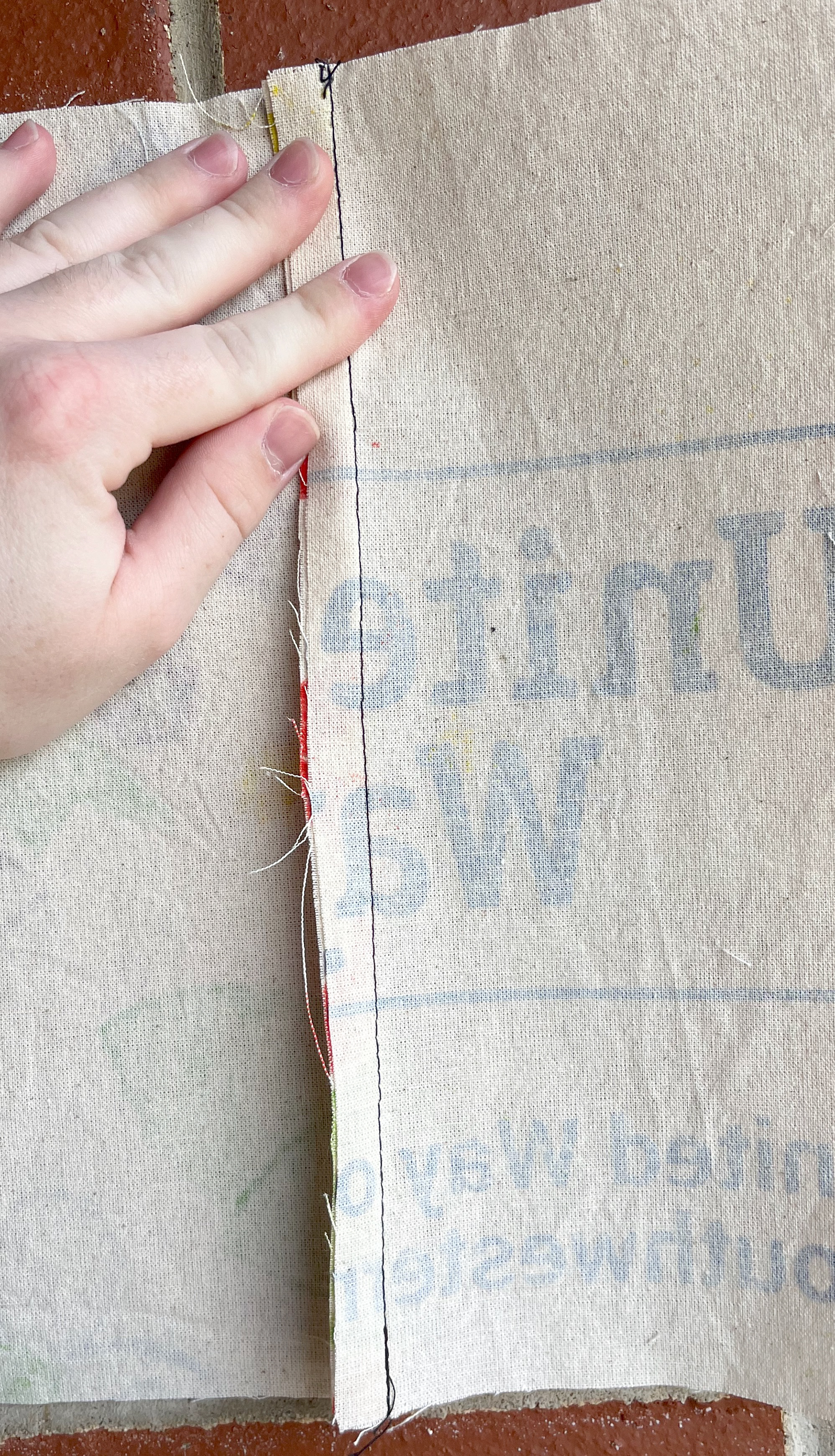 permanent single straight stitch