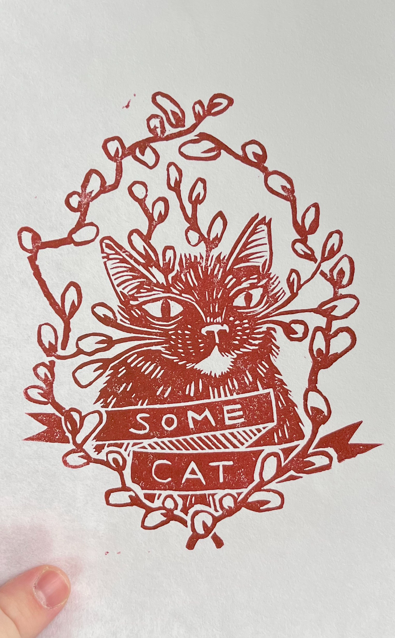 "Some Cat" print