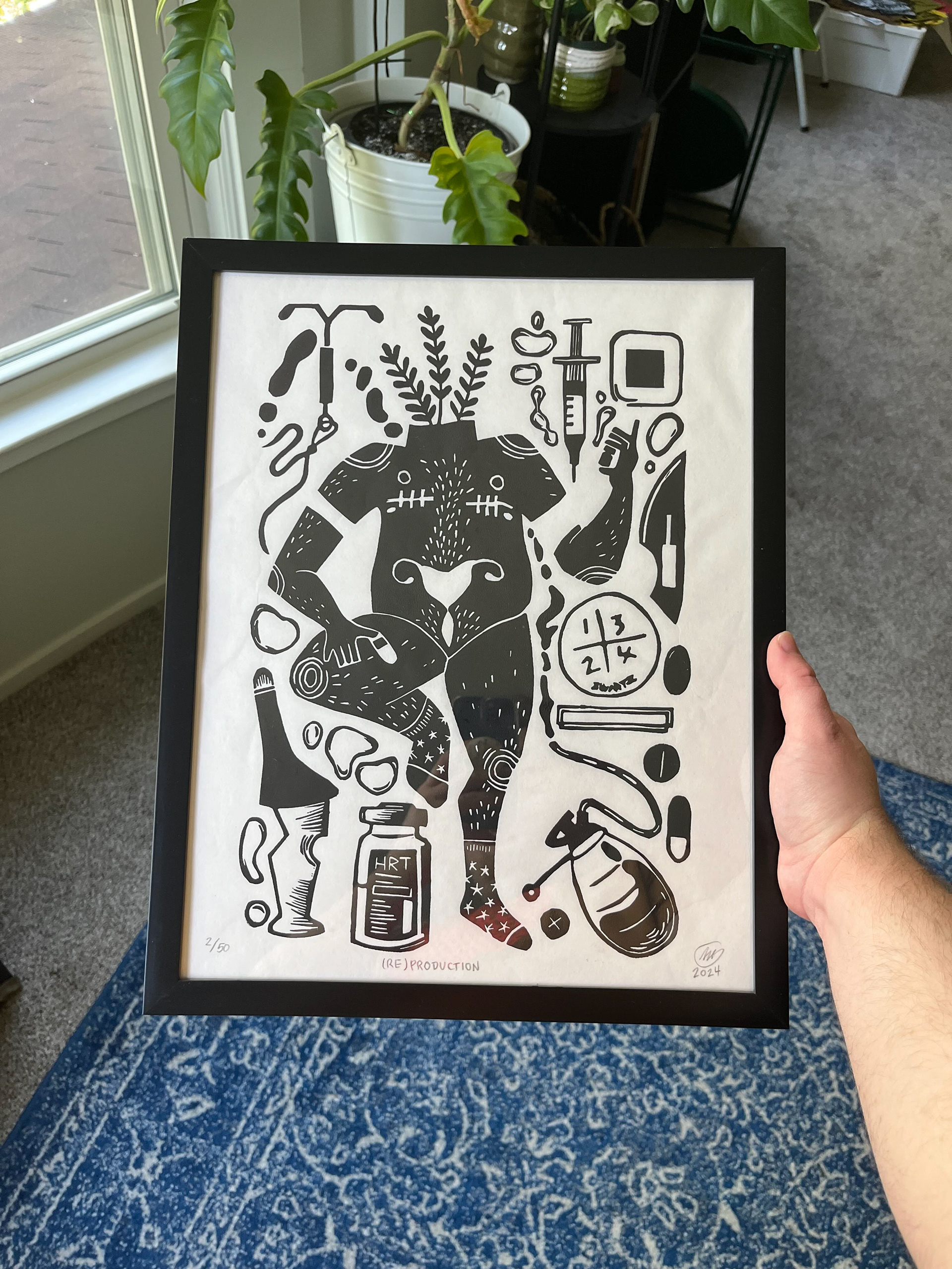 "(Re)production," 11 x 14"