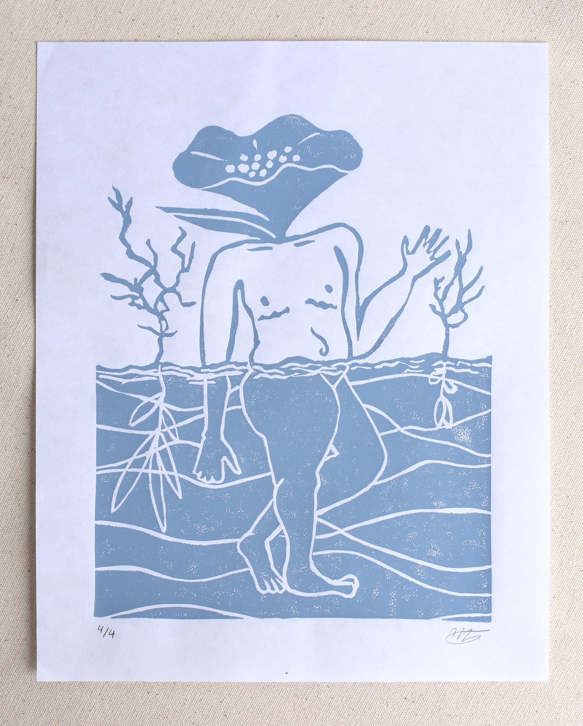 "Underwater," 8 x 10"