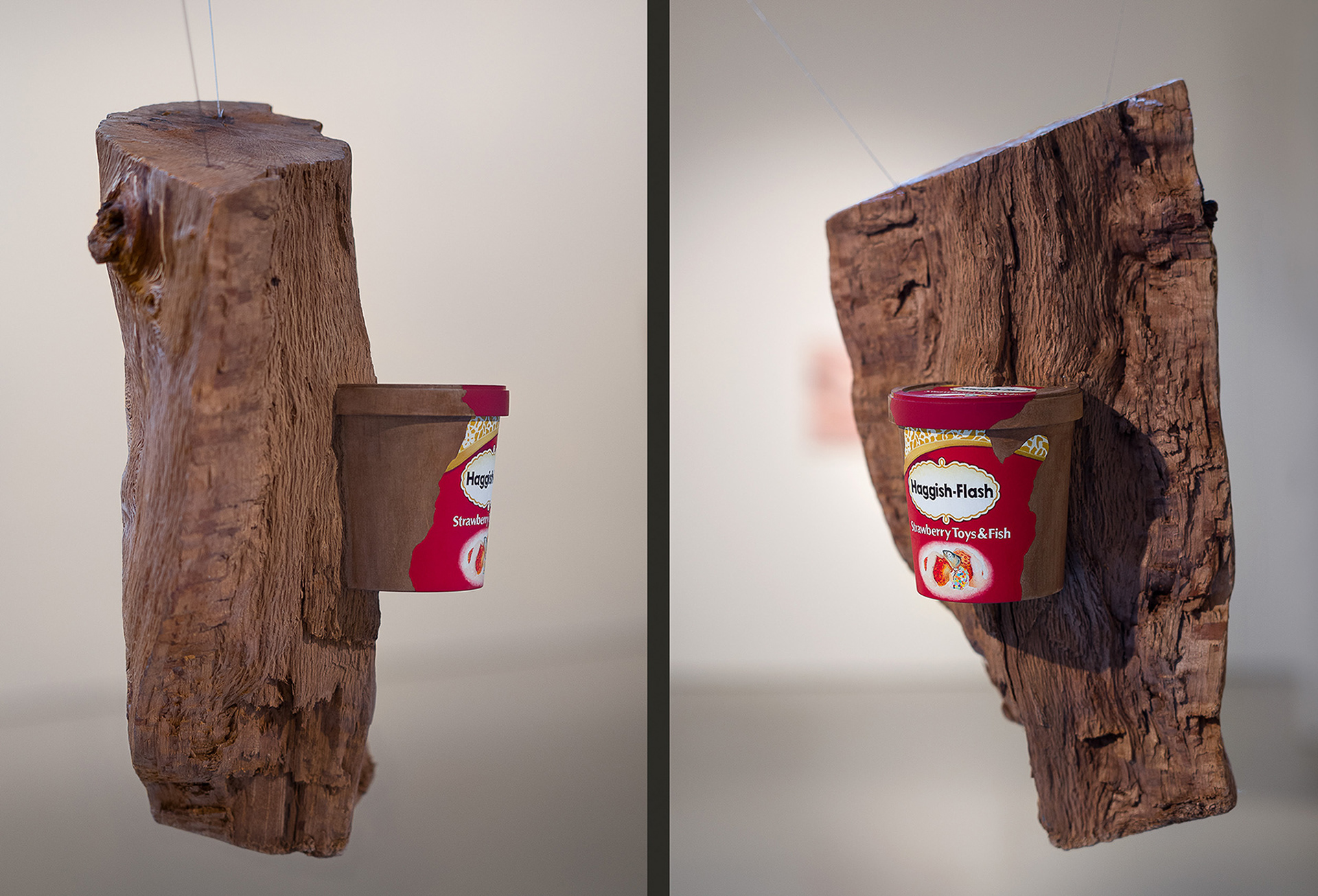 Polychrome wood. 40×25×20cm.