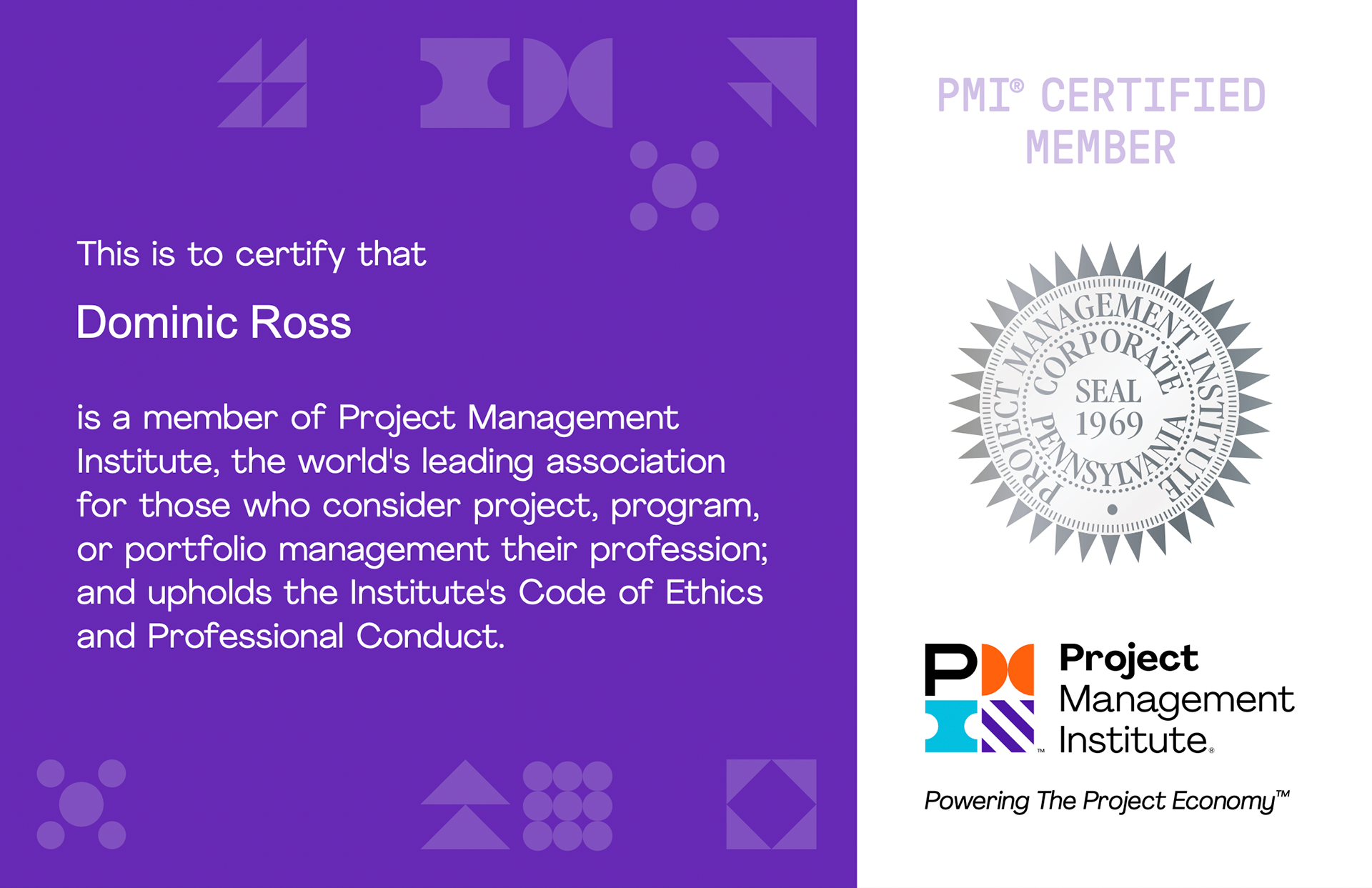 Project Management Institute Membership