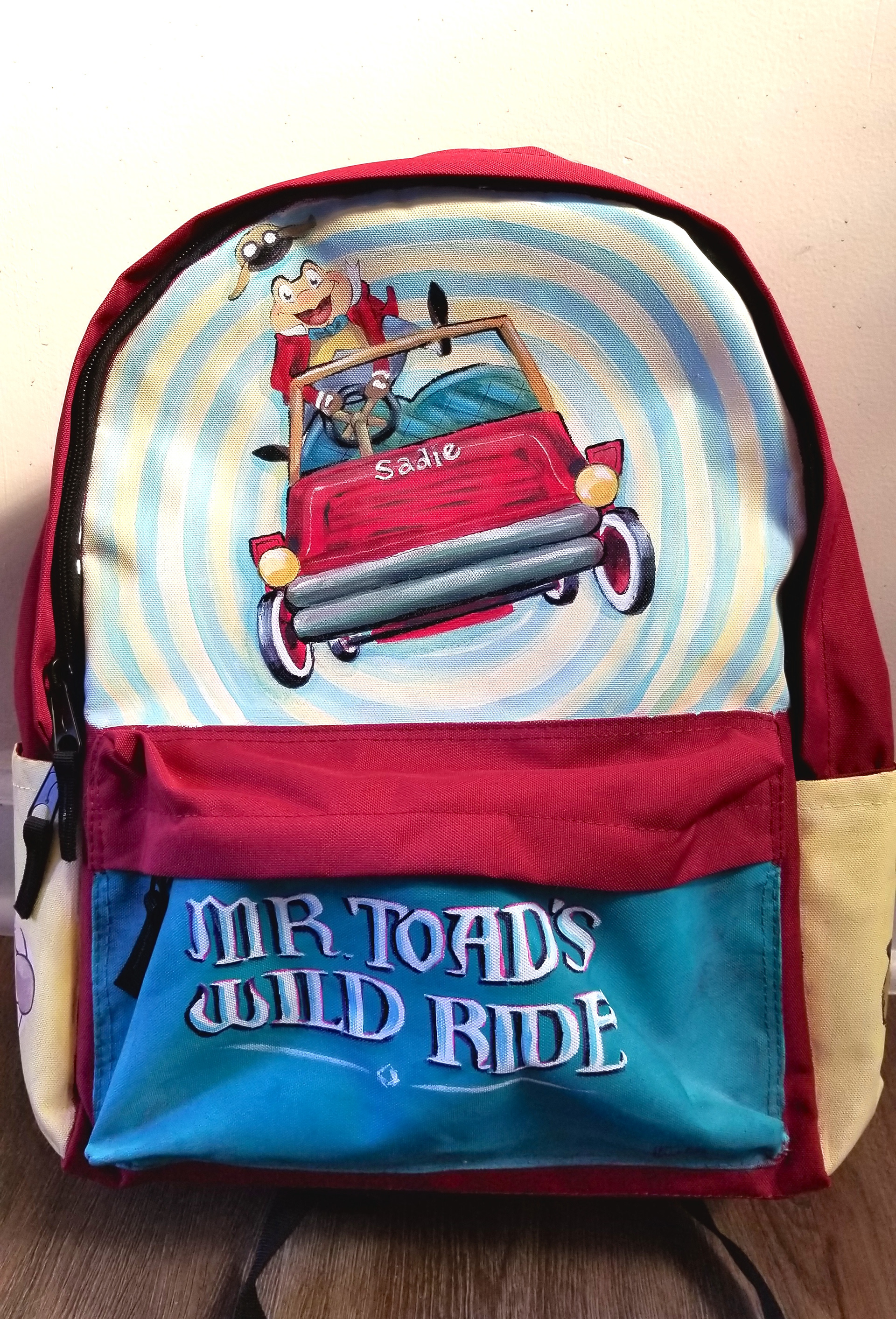Backpack commission for Disneyland Cast Member (front)
