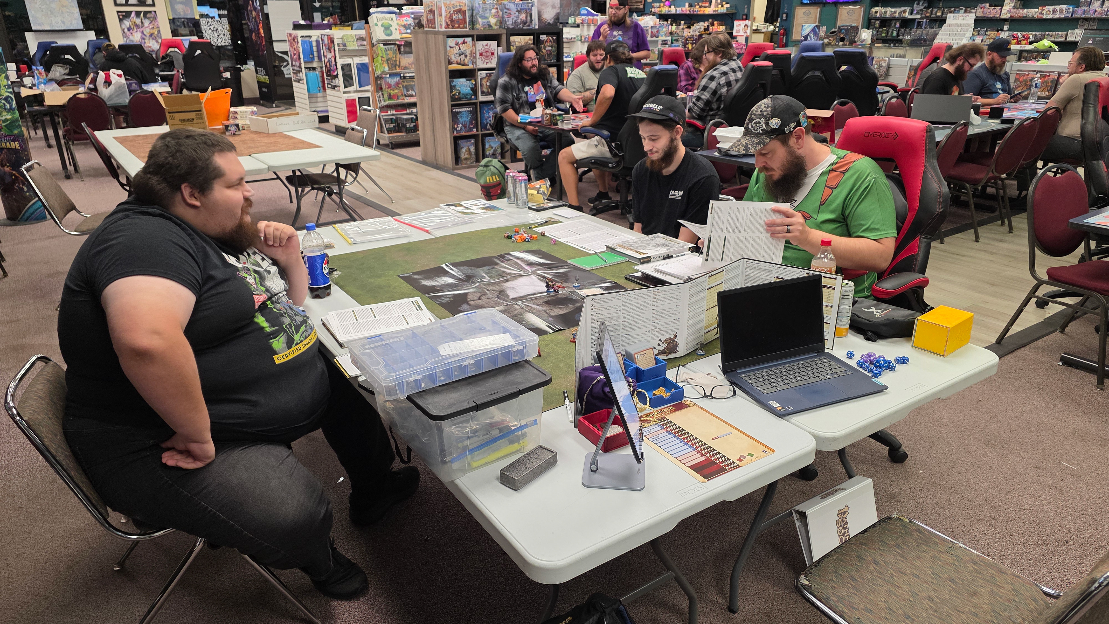 I think this might be the first Pathfinder game we had at the Nerd HQ lodge in Davenport, IA. 