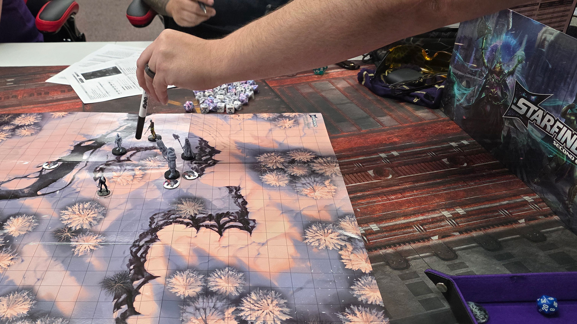 Allan running Starfinder for Paizo Saturday Nights @ Nerd HQ