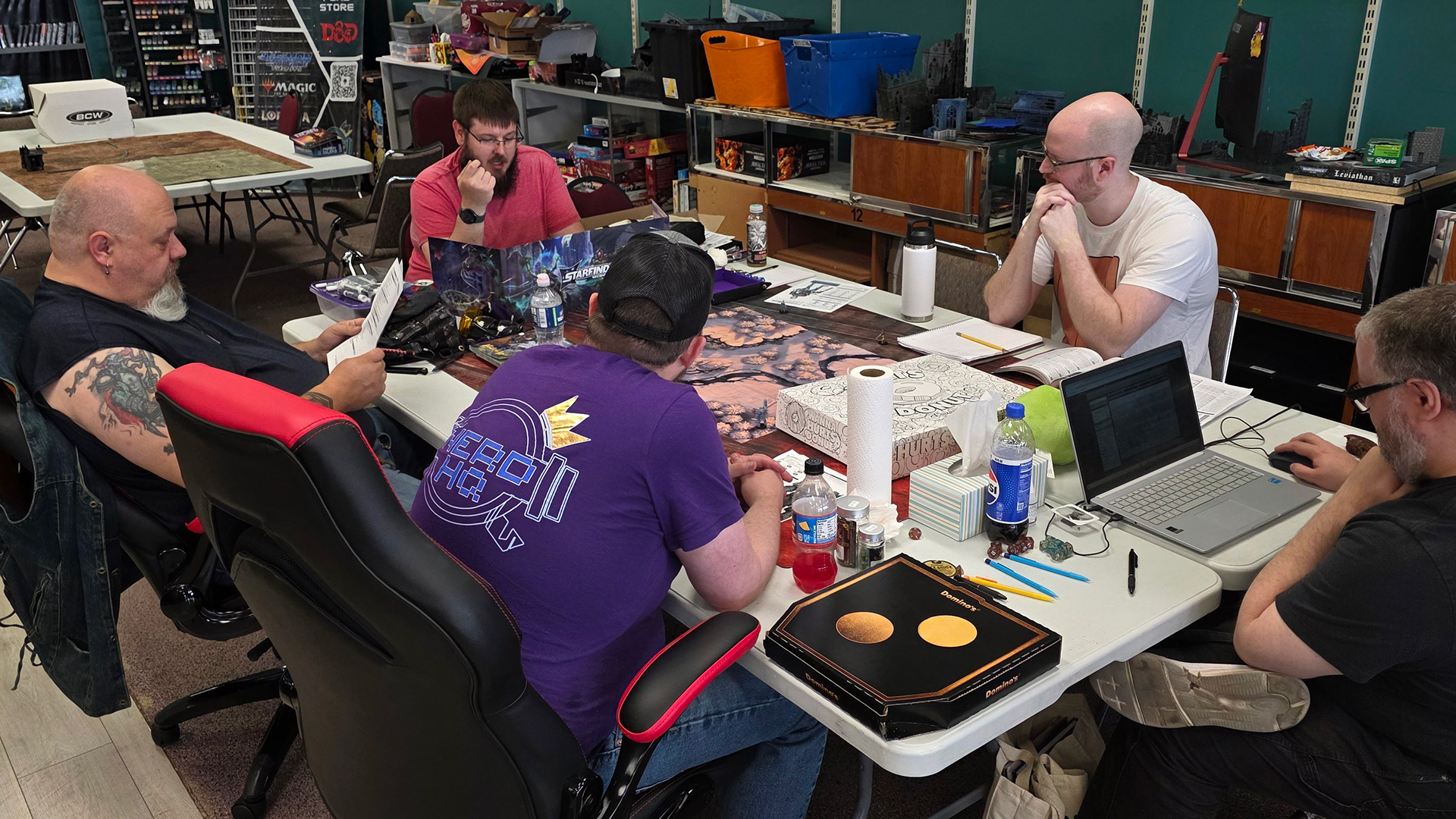 Allan is running Starfinder Society at Nerd HQ. 
