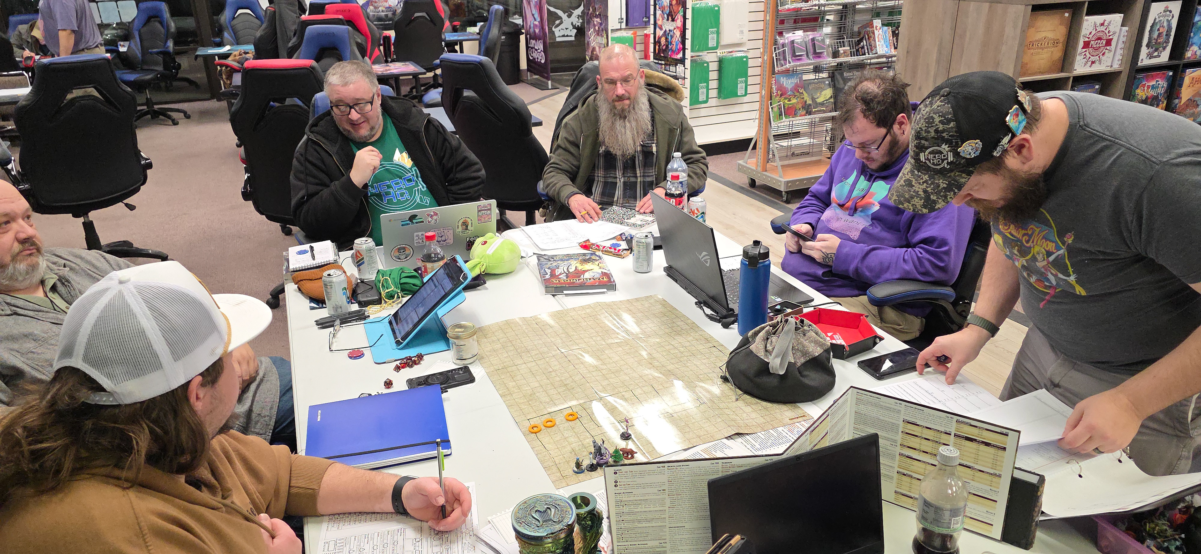 Another Pathinder game on Saturday nights at Nerd HQ in Davenport, IA. I think I'm running this game. 