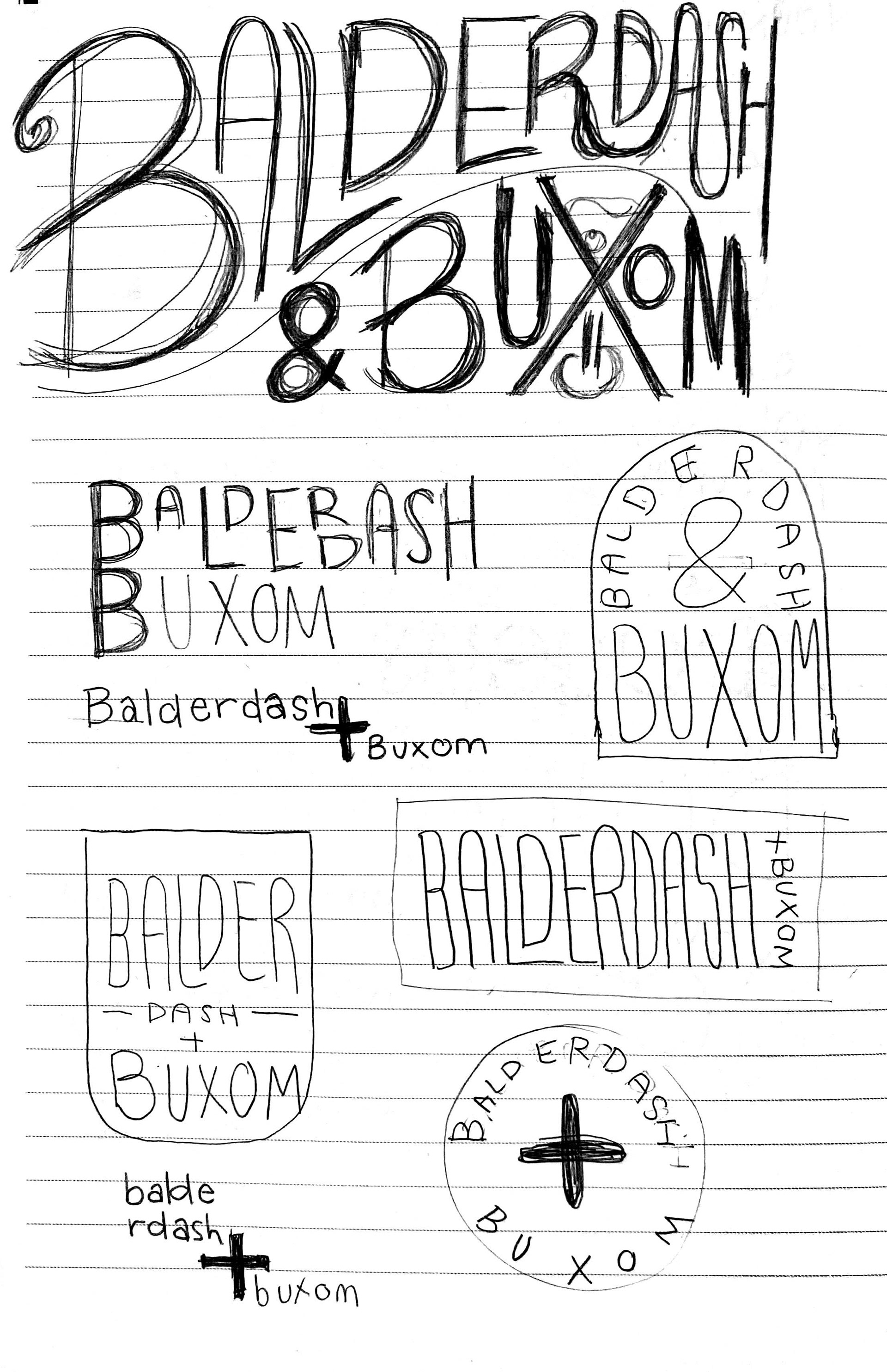 This page features the original sketch from which the final logo was derived.