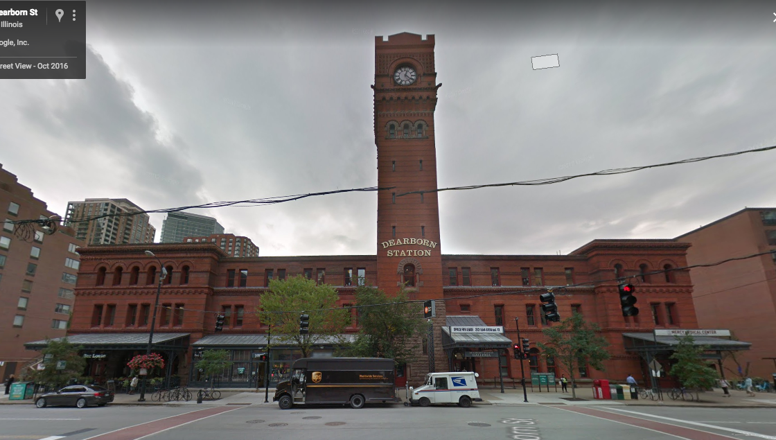 Dearborn Station as it appears today (on Google Maps).