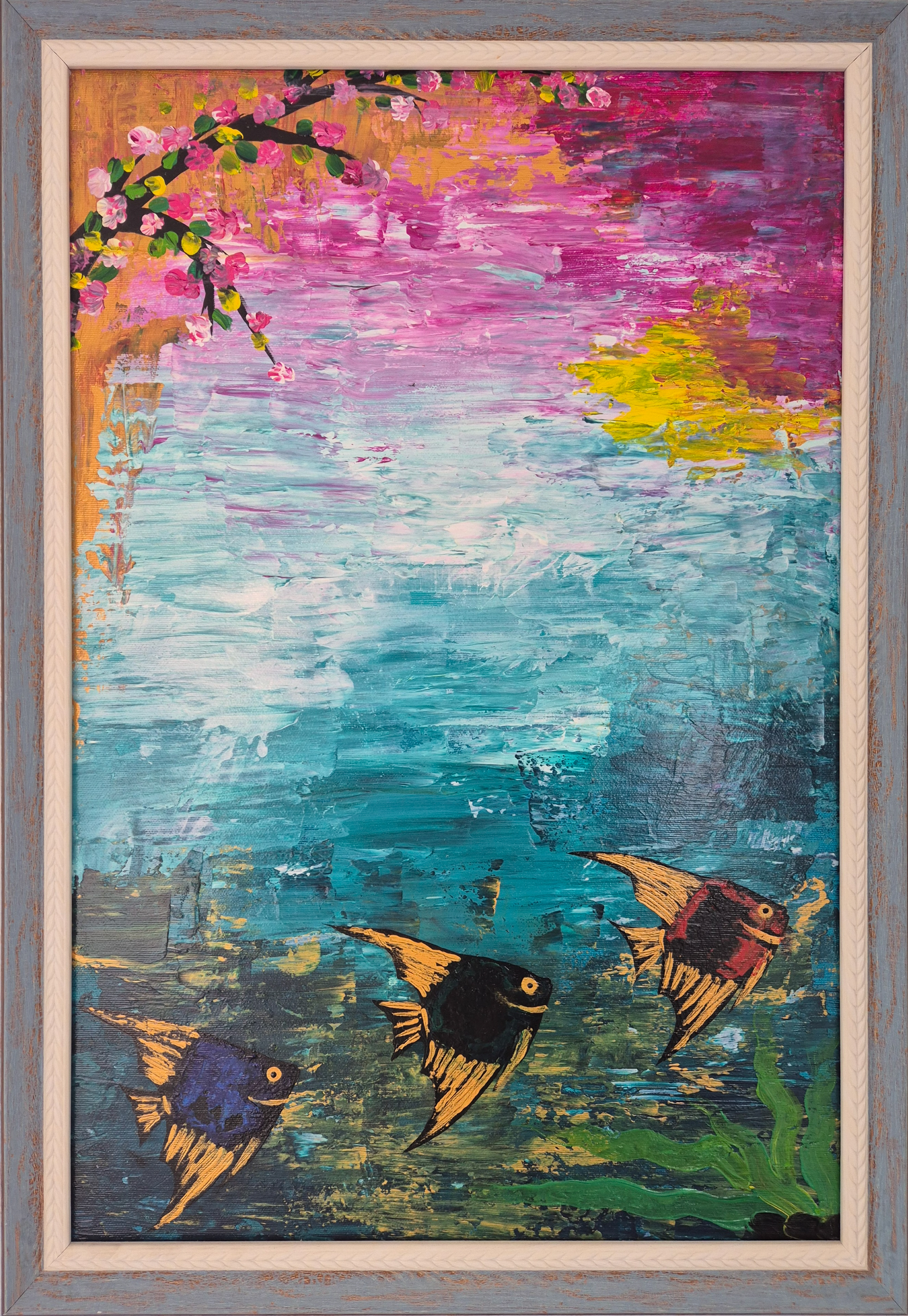 From series "ISLAND" #3; acrylic, canvas; 60x40 cm; SOLD