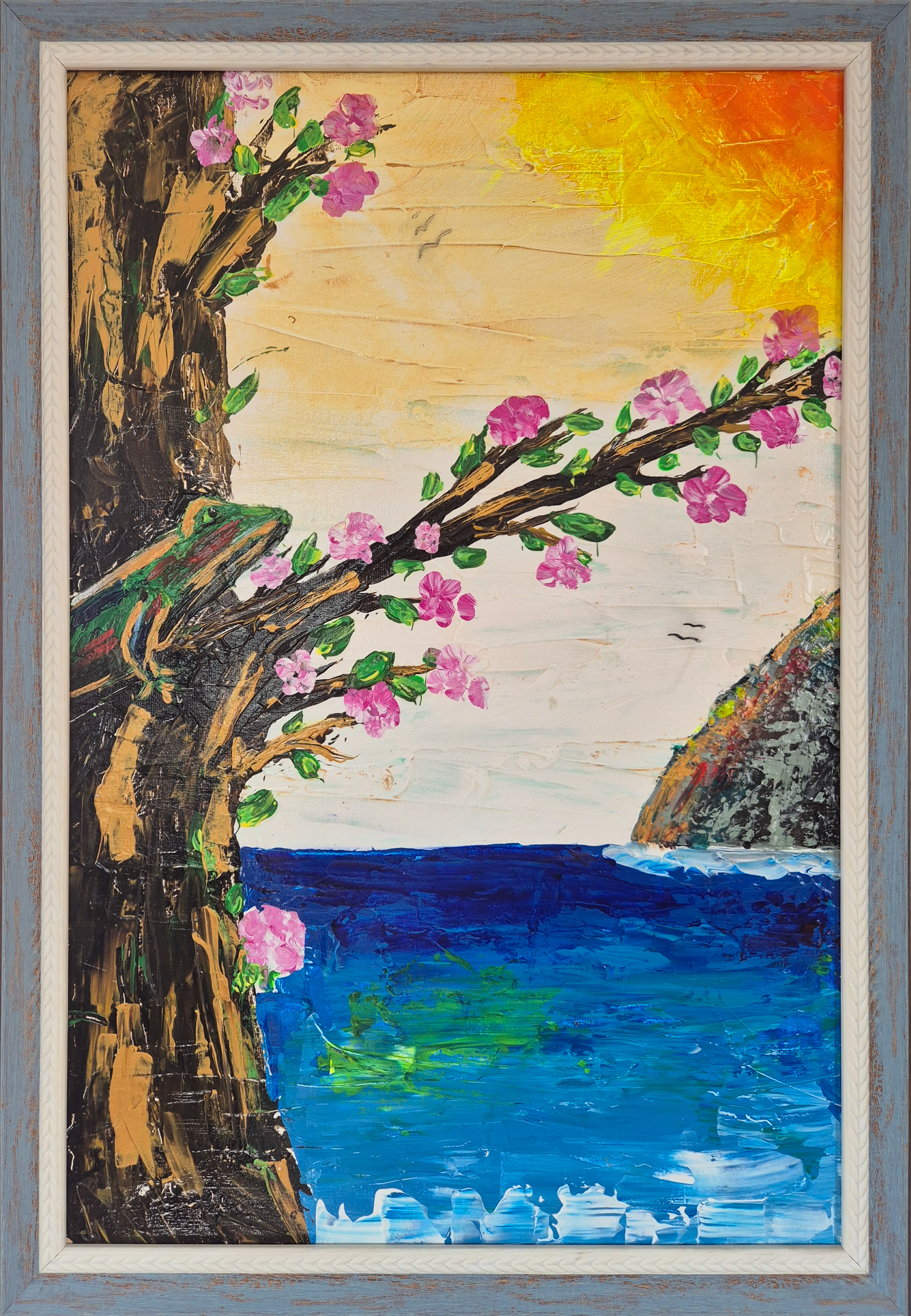 From series "ISLAND" #2; acrylic, canvas; 60x40 cm; SOLD