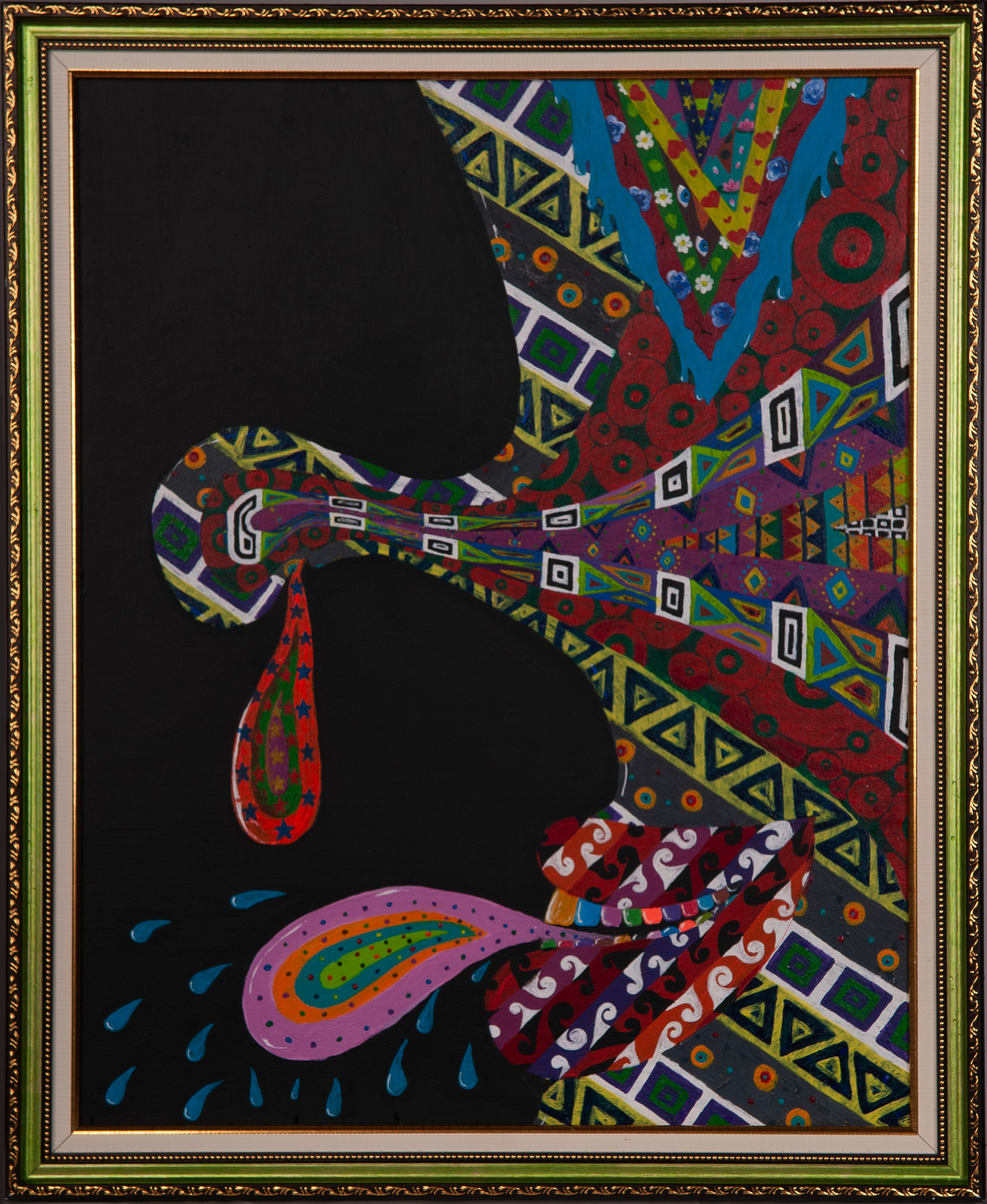 “YAZYKATA HVES`KA” (2018); 50х40 cm; acrylic, canvas; Not  for sale