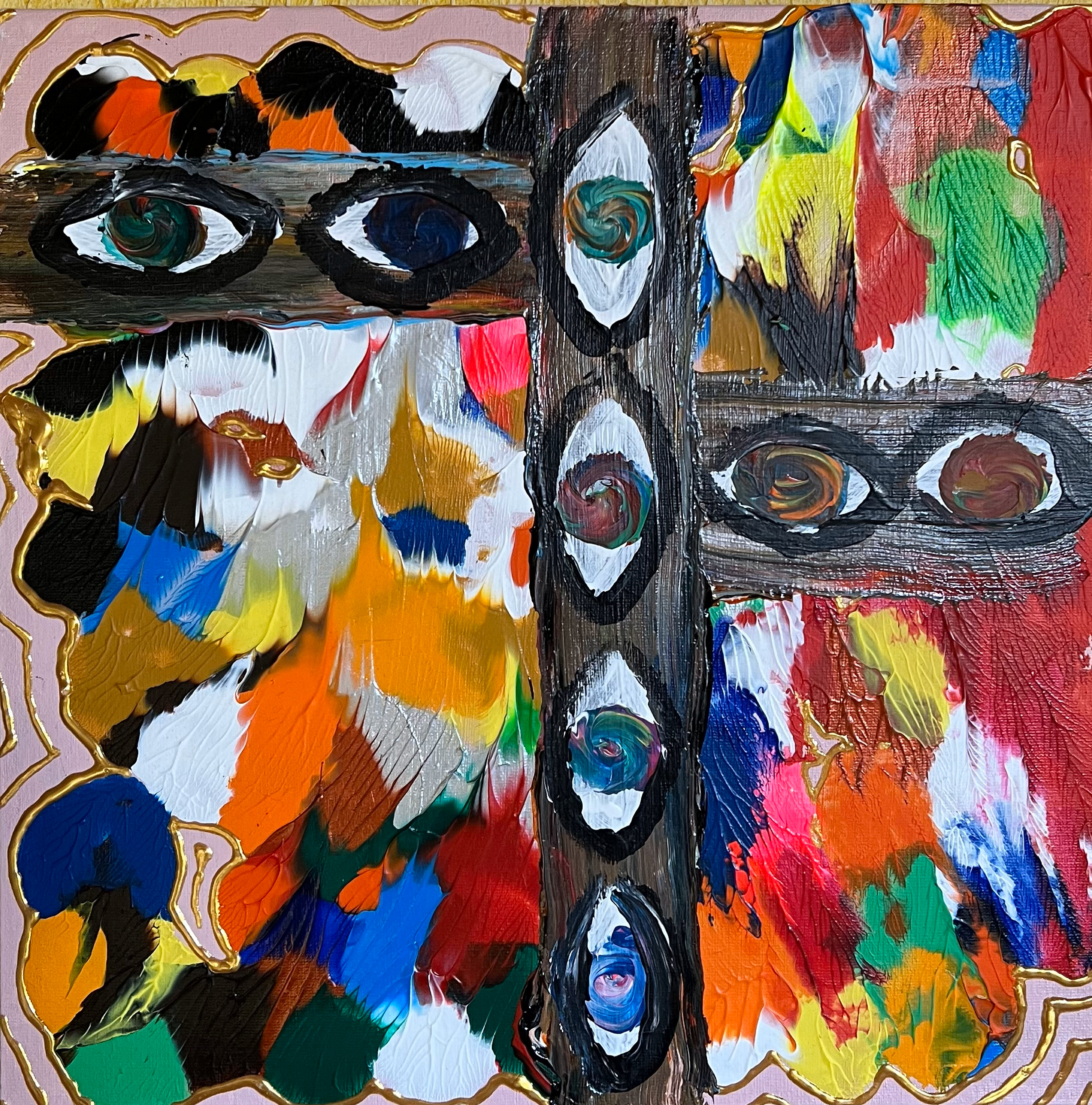 From series “COLORFUL EYES“ #1 (2023); 35x35 cm; Not for sale