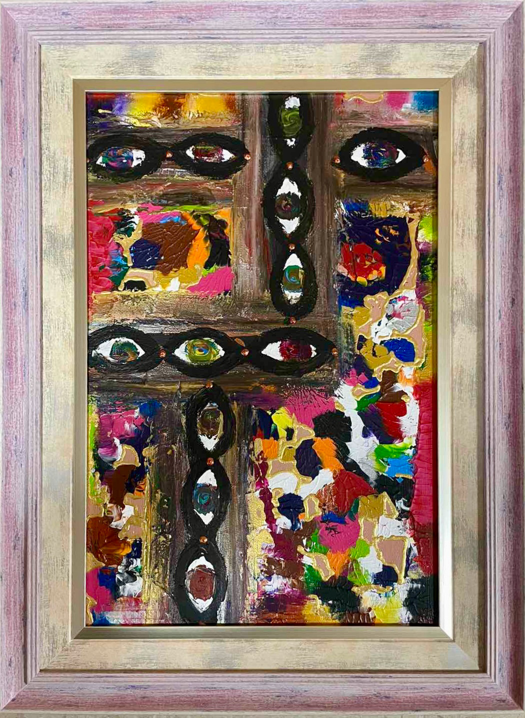 From series “COLORFUL EYES“ (2023) #2 60x40 cm (framed); SOLD