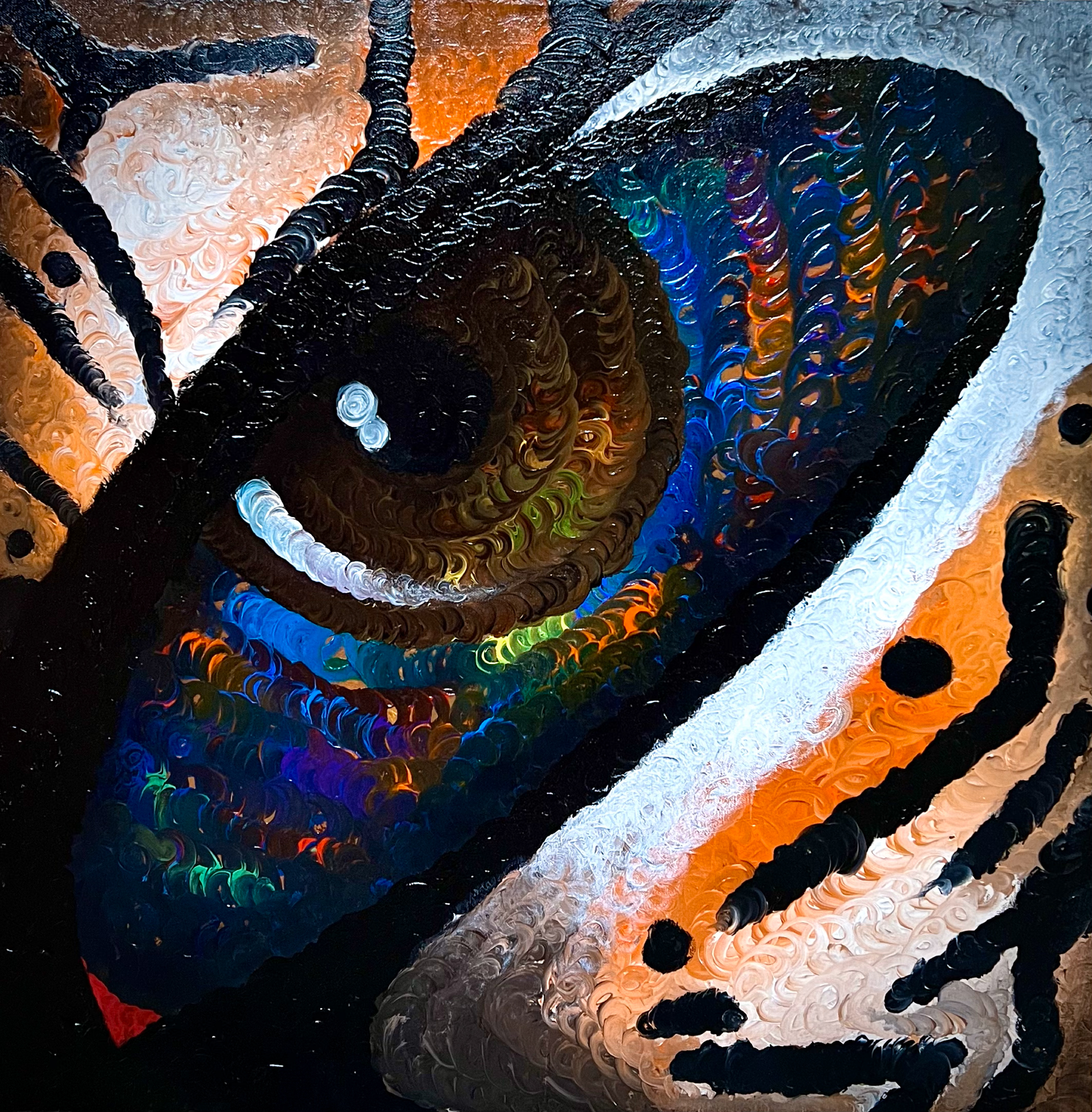 THE EYE OF THE TIGER (2023); acrylic, canvas; Not for sale