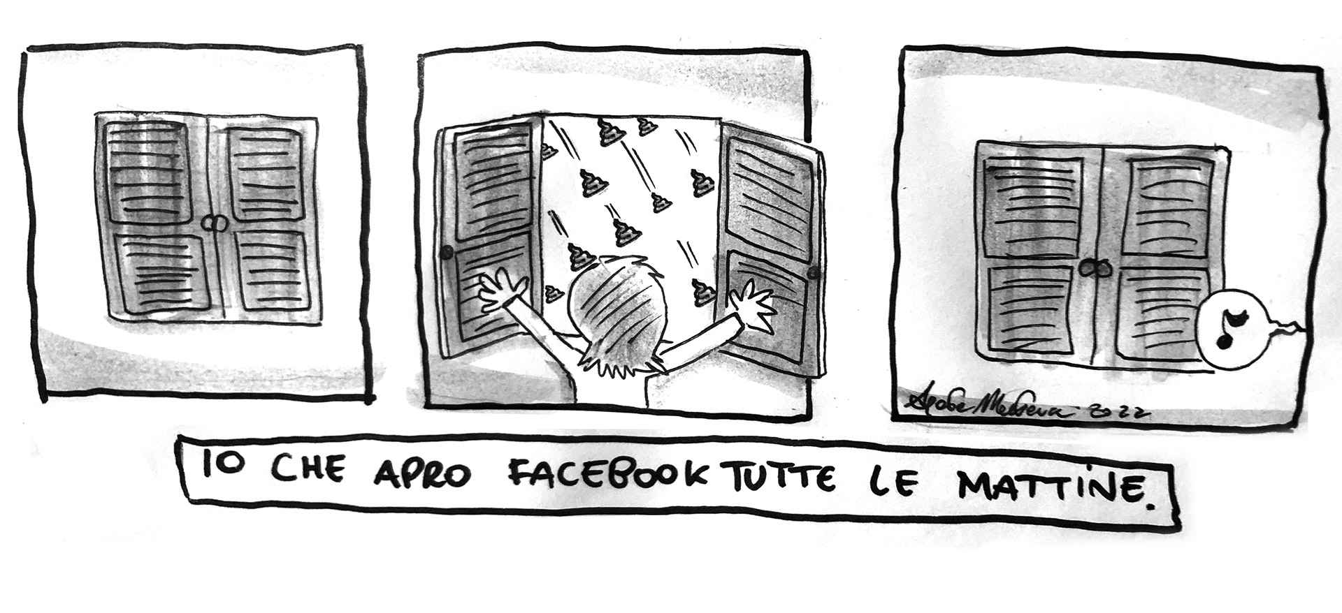 Io che apro Facebook
