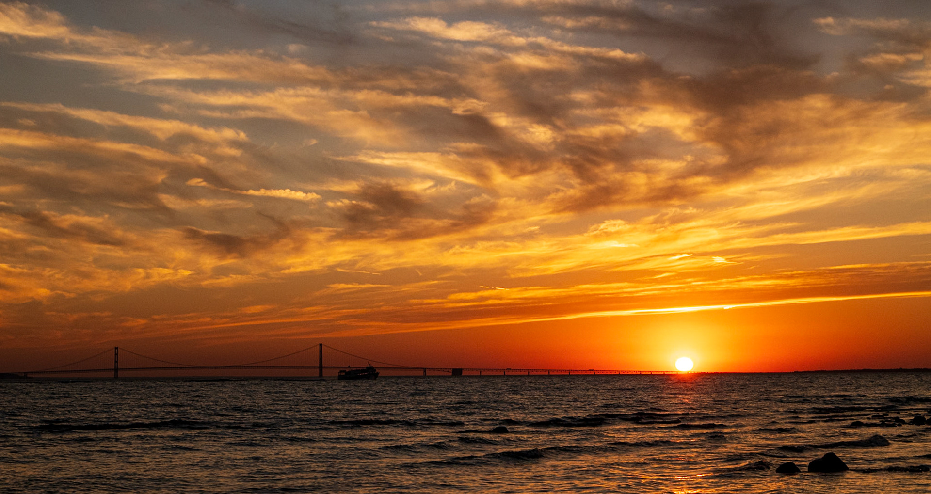 Sunset from Mackinac Island 