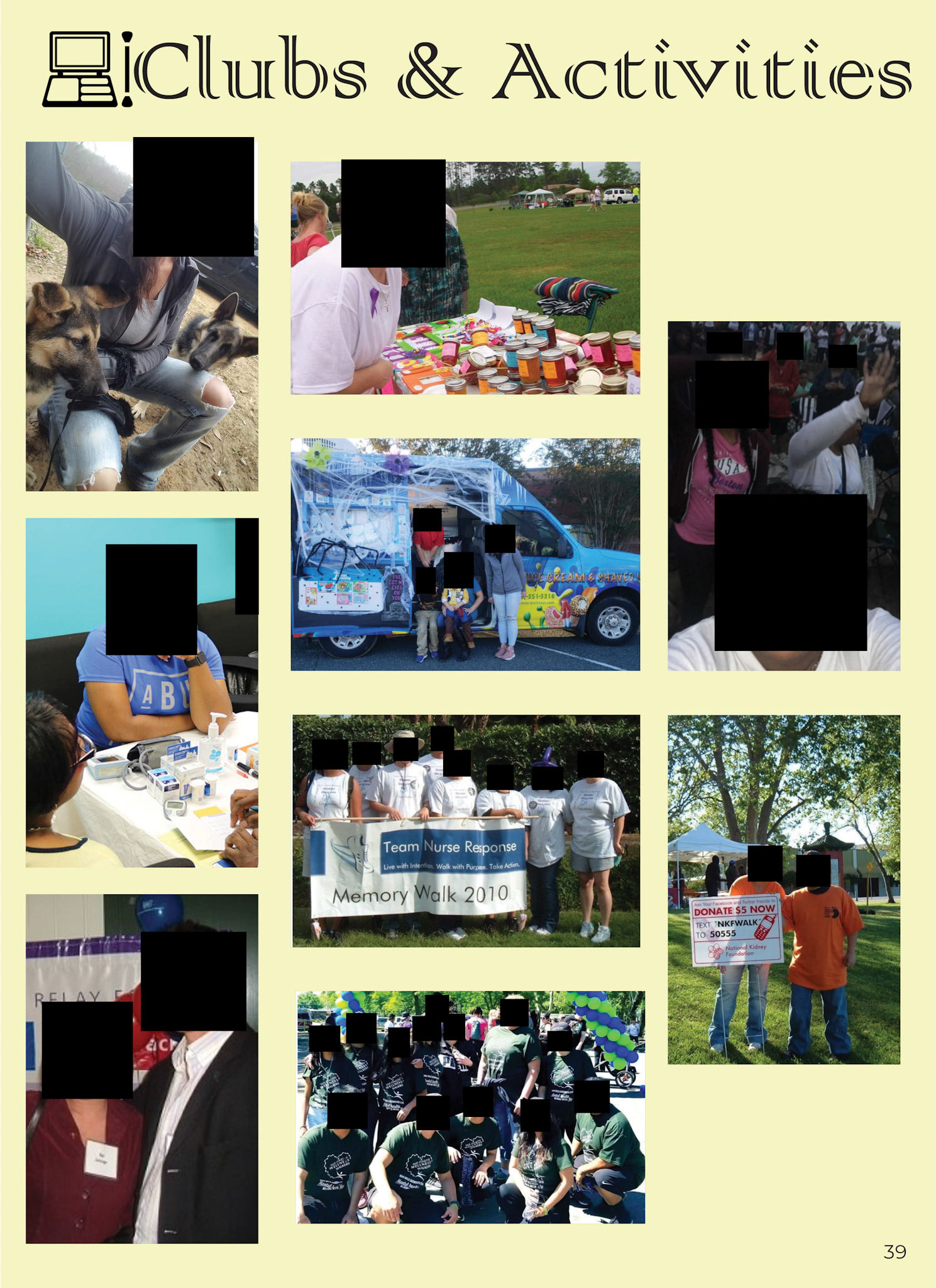 Tell Your T.A.L.E. Yearbook Recognition Page