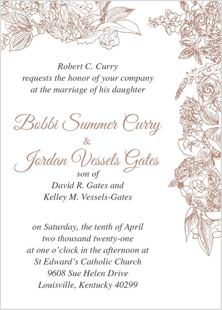Wedding Invitation (digital render)
