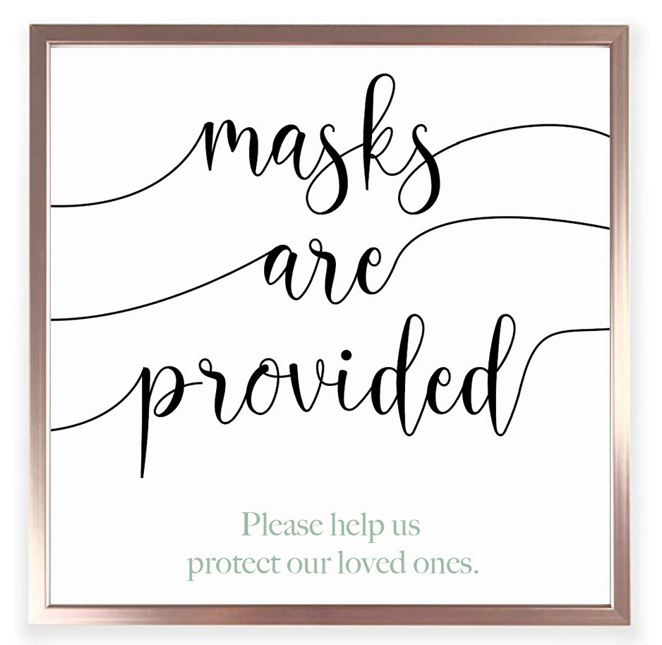 Mask Table Sign